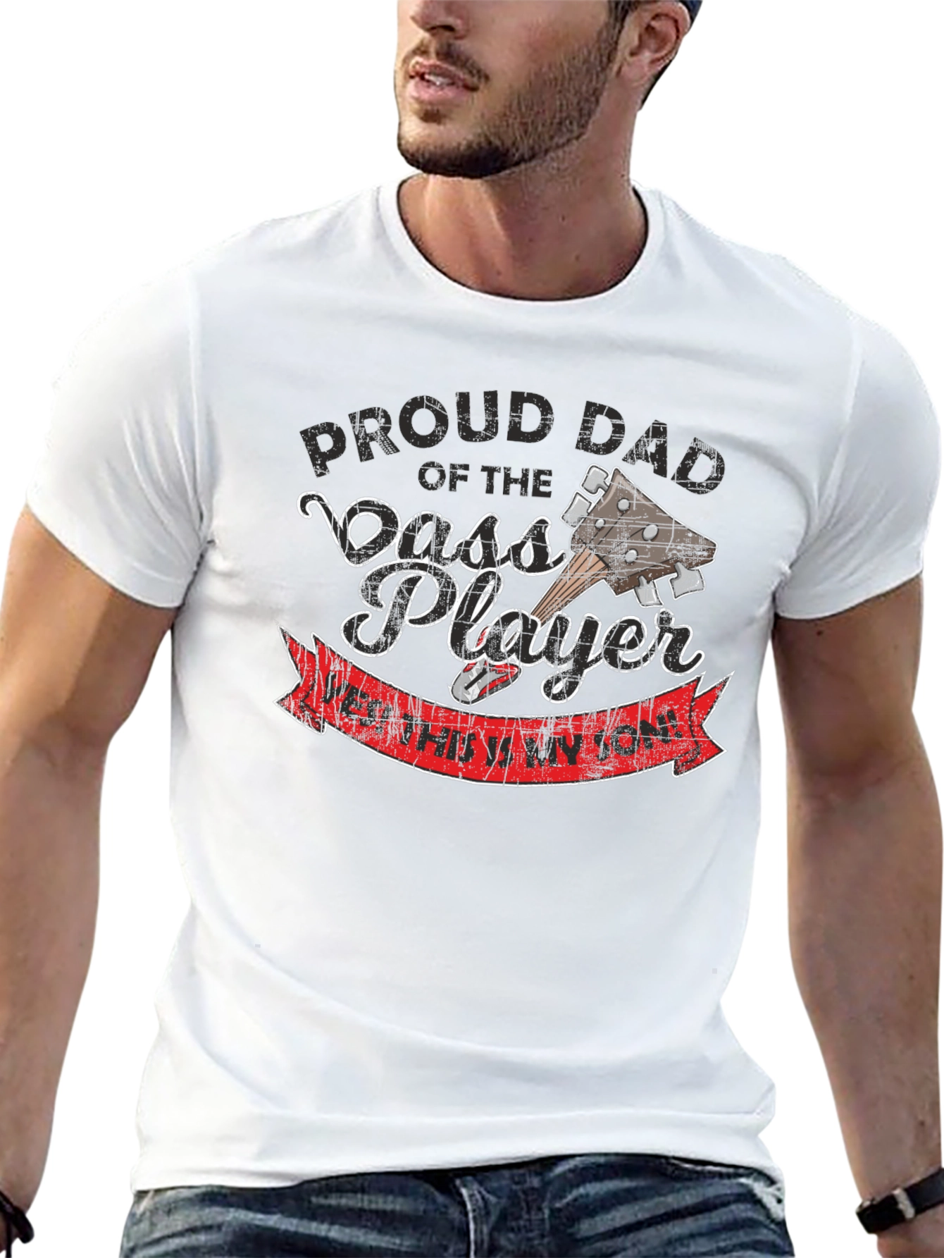 Proud Dad of Bass Player T-Shirt