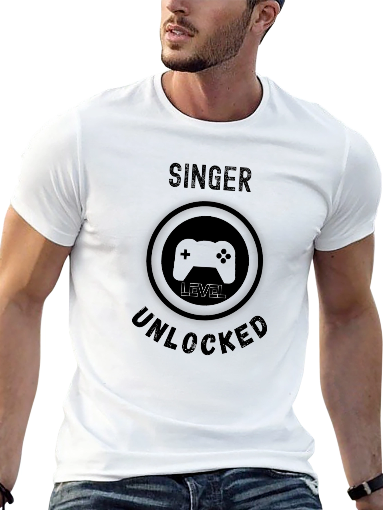 Singer Level Unlocked Black T-Shirt