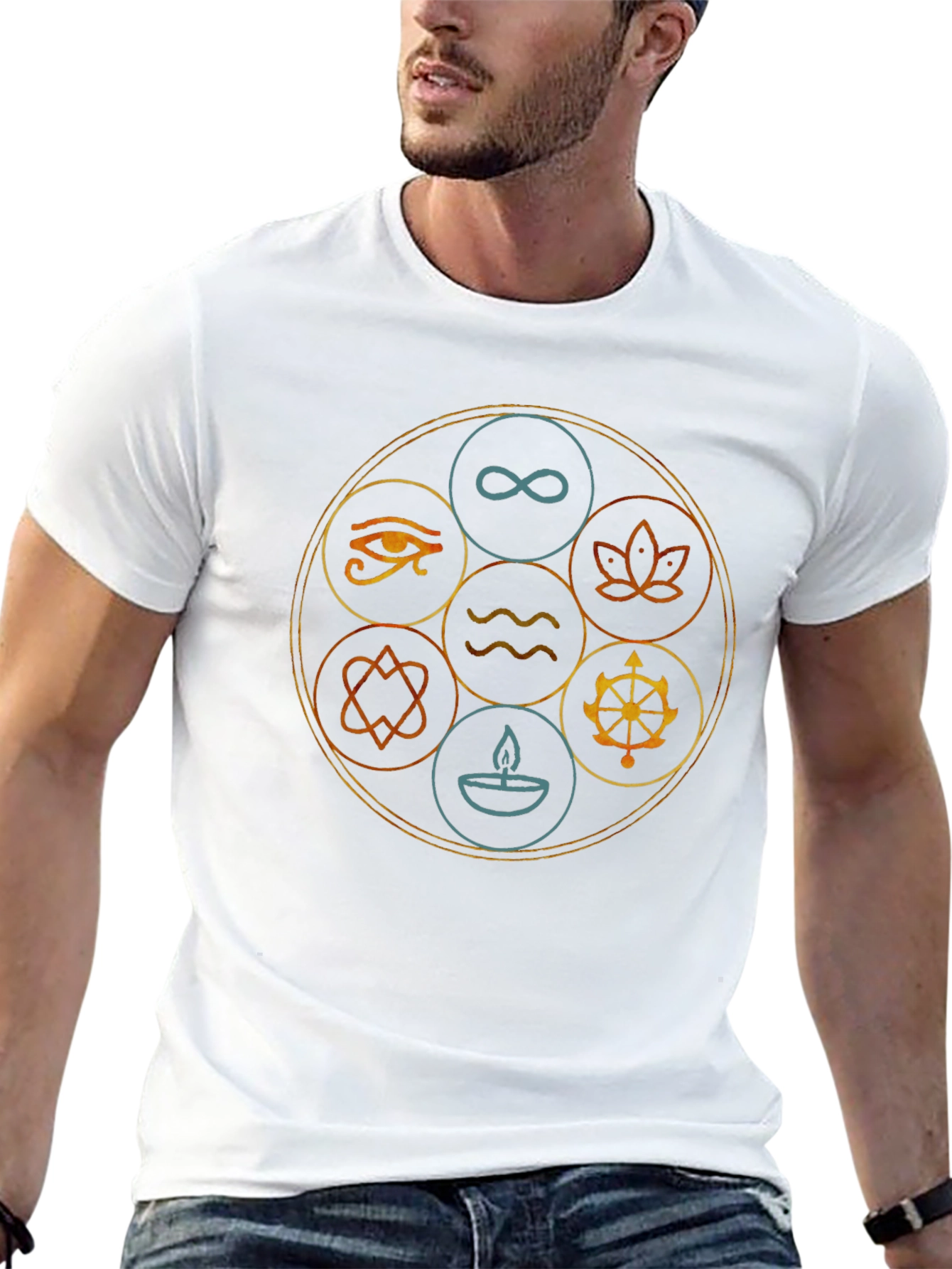 Elemental Circle Graphic Tee - Unisex Black T-Shirt