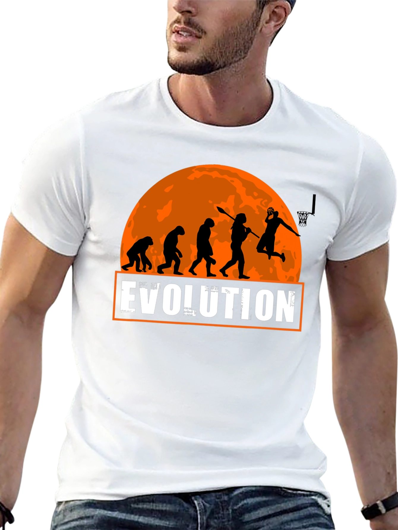 Evolution Basketball T-Shirt - Funny Graphic Tee