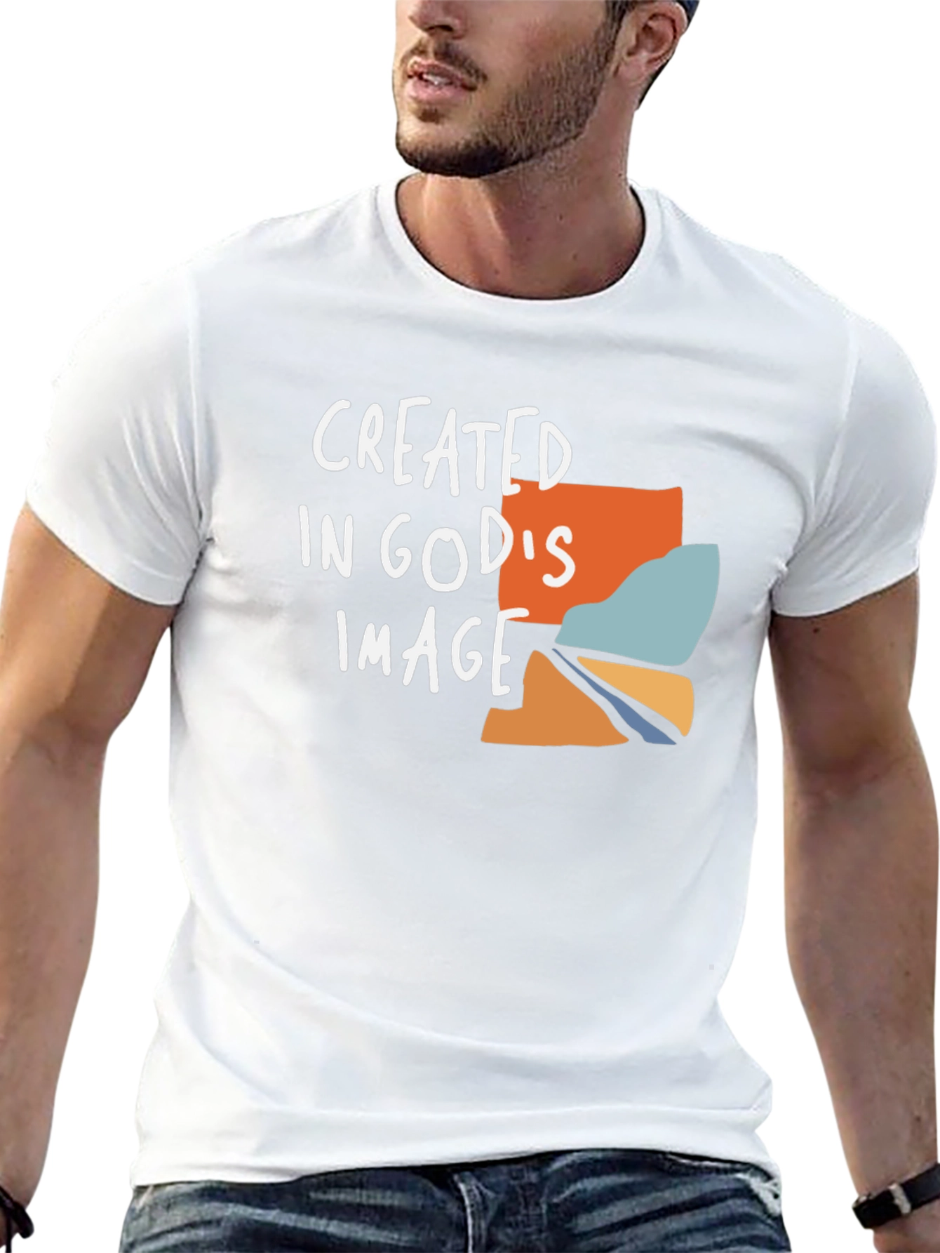 Created In Gods Image Black T-Shirt