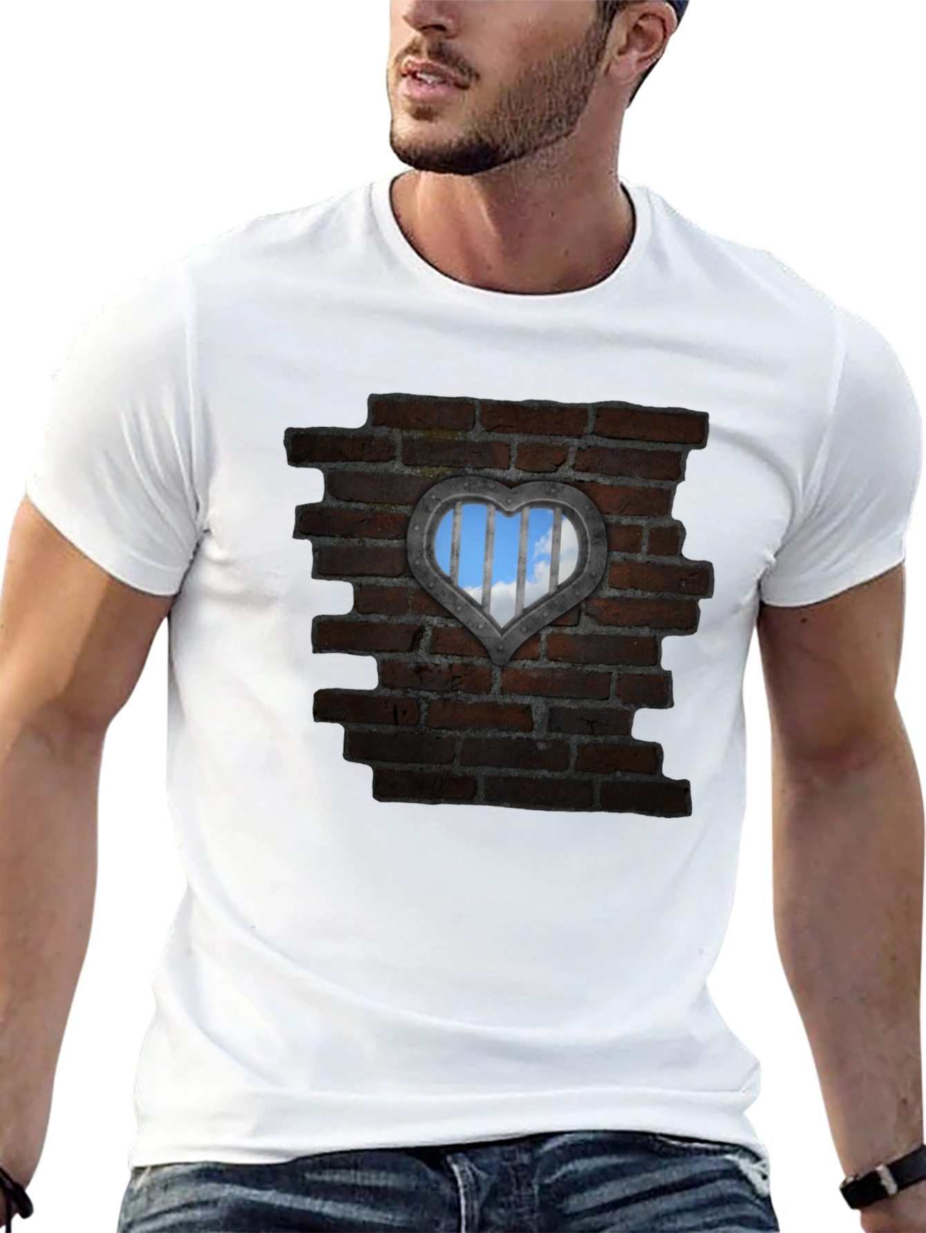 Heart Brick Wall T-Shirt