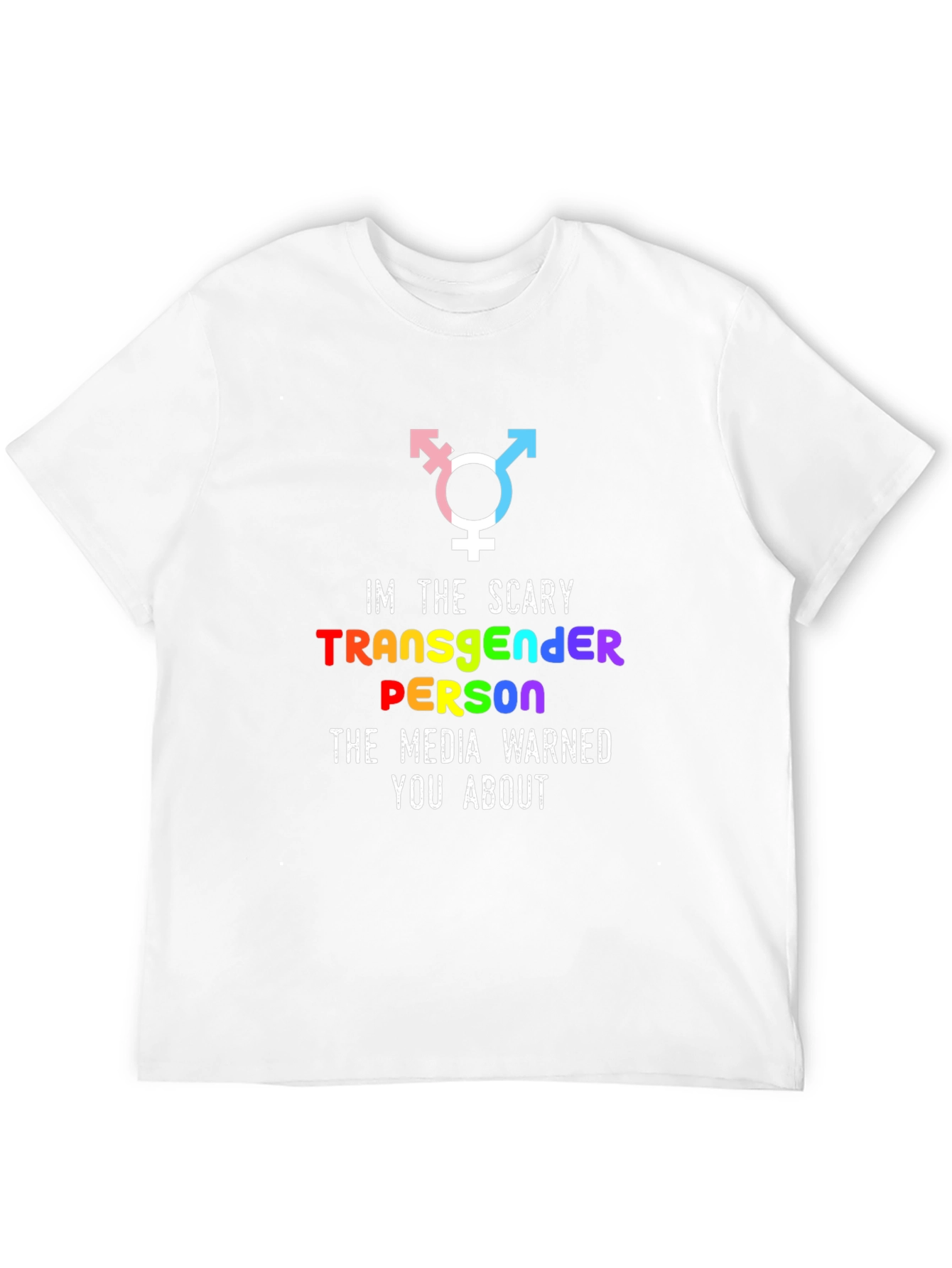 Scary Transgender Person Graphic T-Shirt