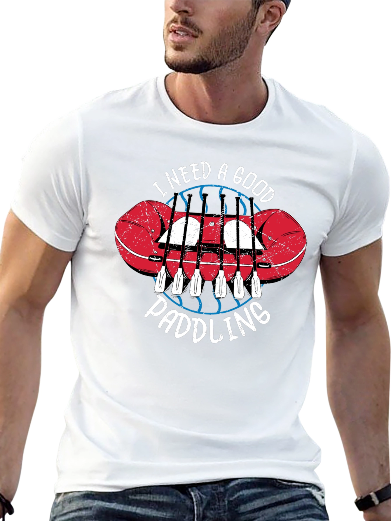Funny Paddling Rafting T-Shirt for Outdoor Adventures