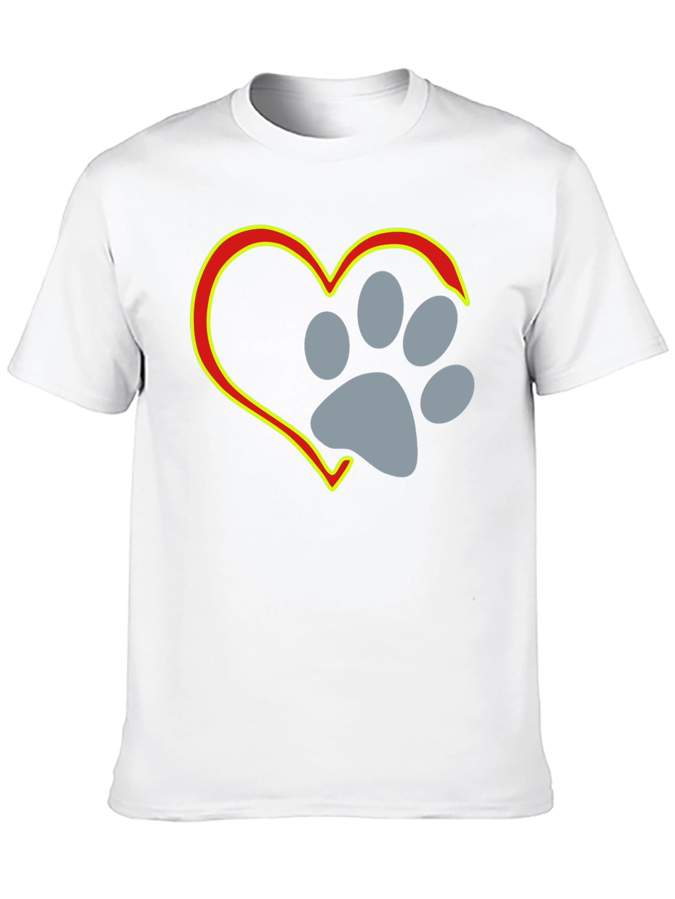 Paw Print Heart T-Shirt