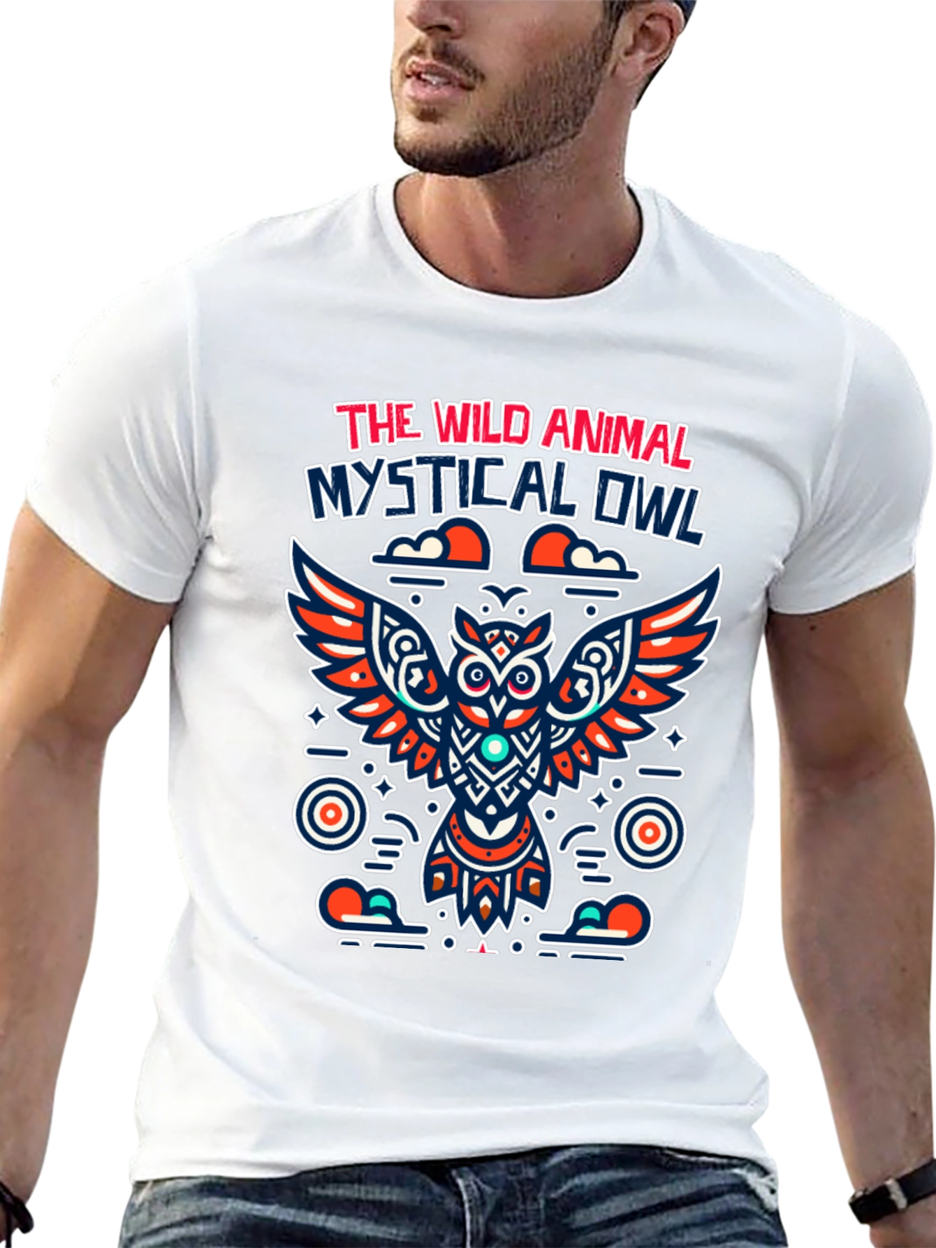 Mystical Owl Graphic Tee - Wild Animal Design