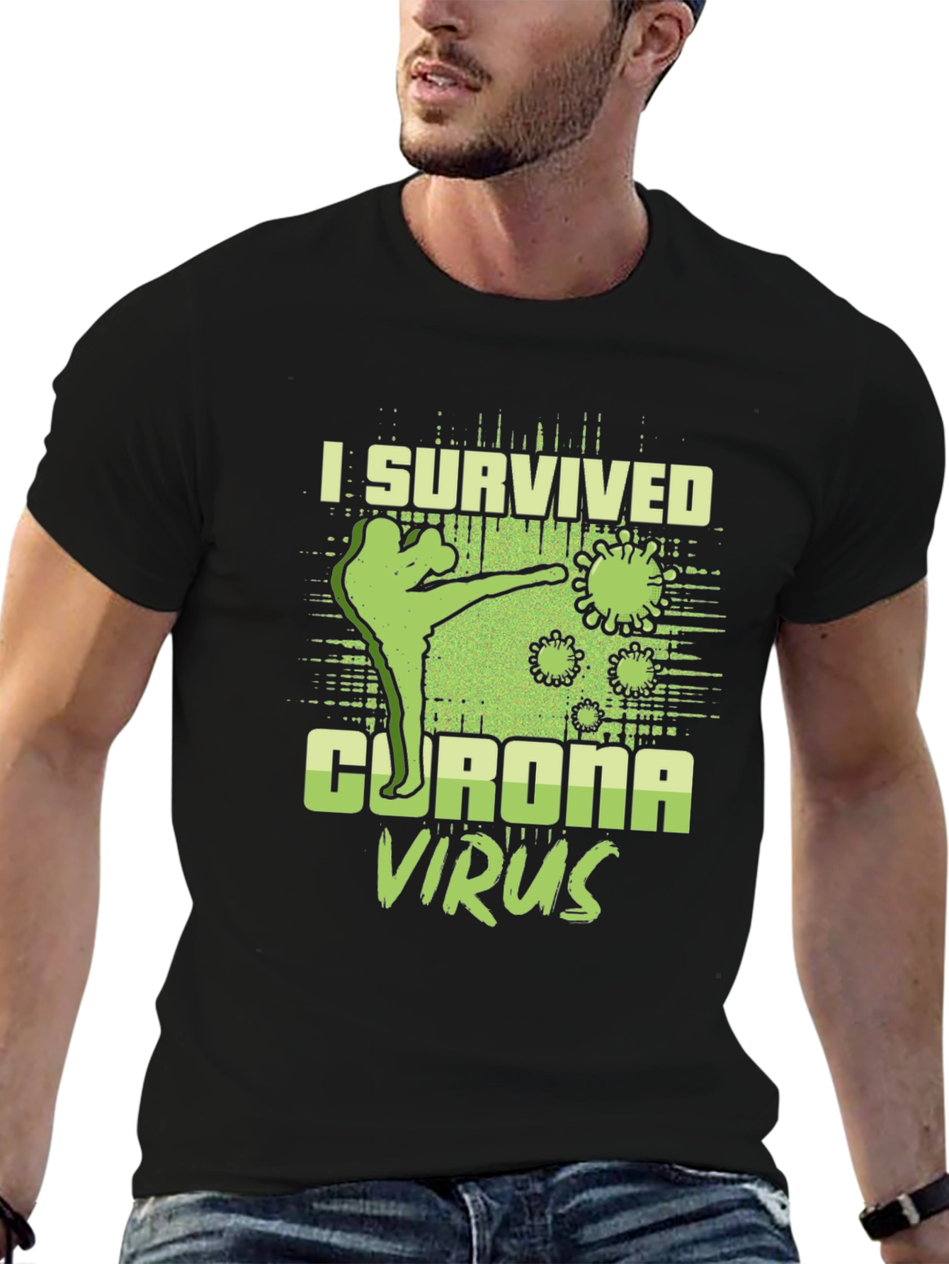 I Survived Corona Virus Graphic Tee