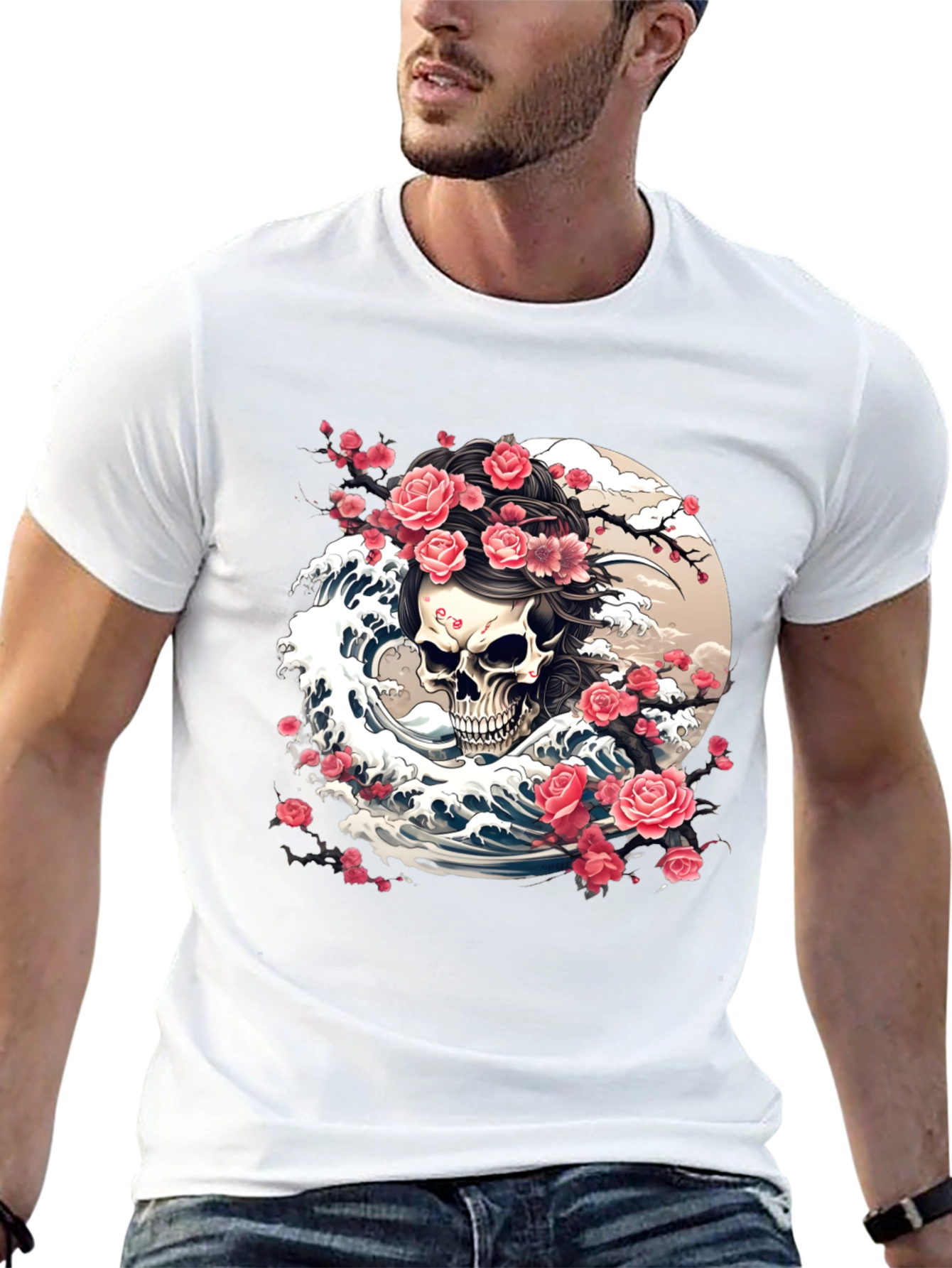 Skull & Roses Graphic Tee