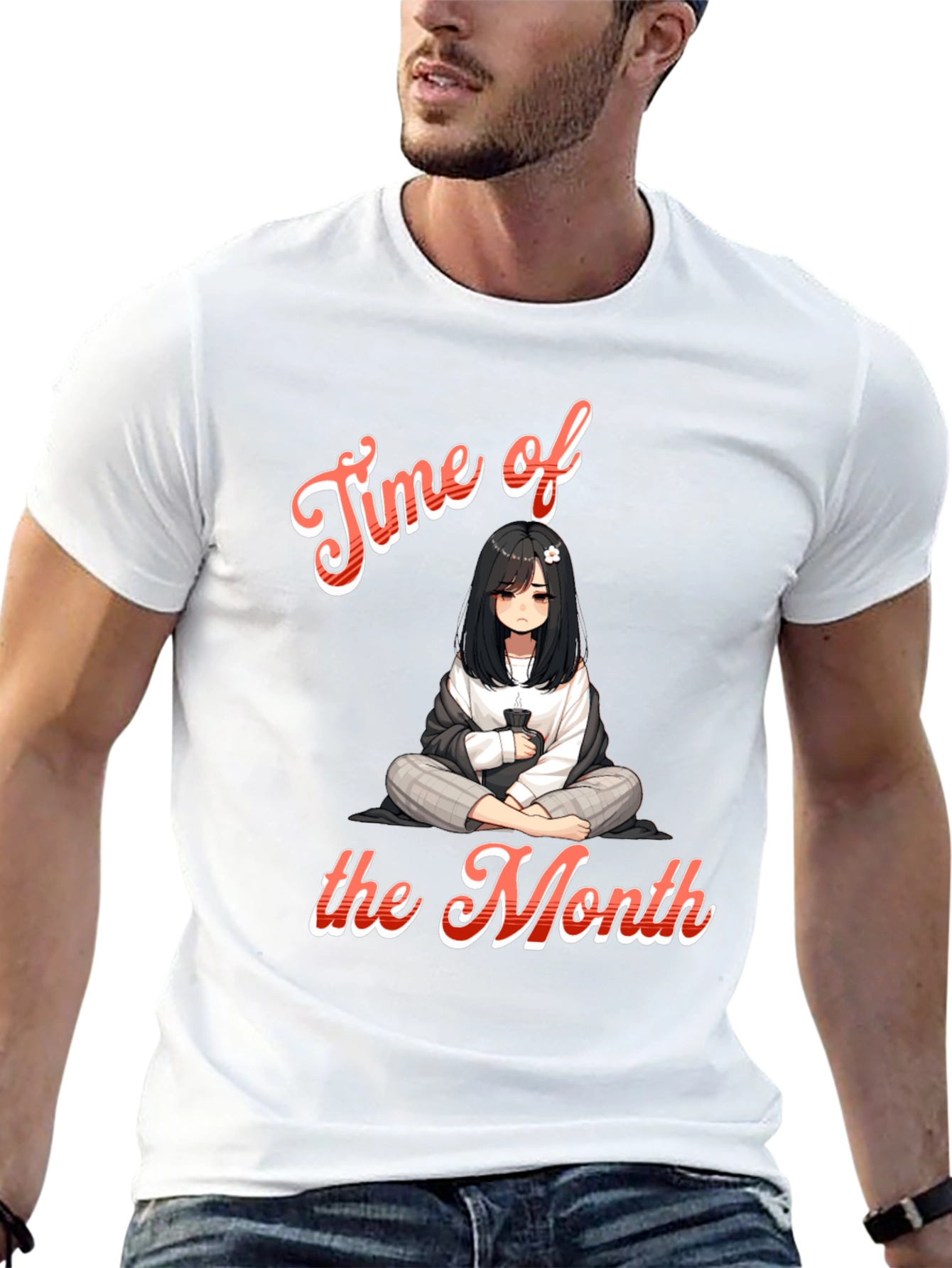 Time of the Month Anime Graphic T-Shirt