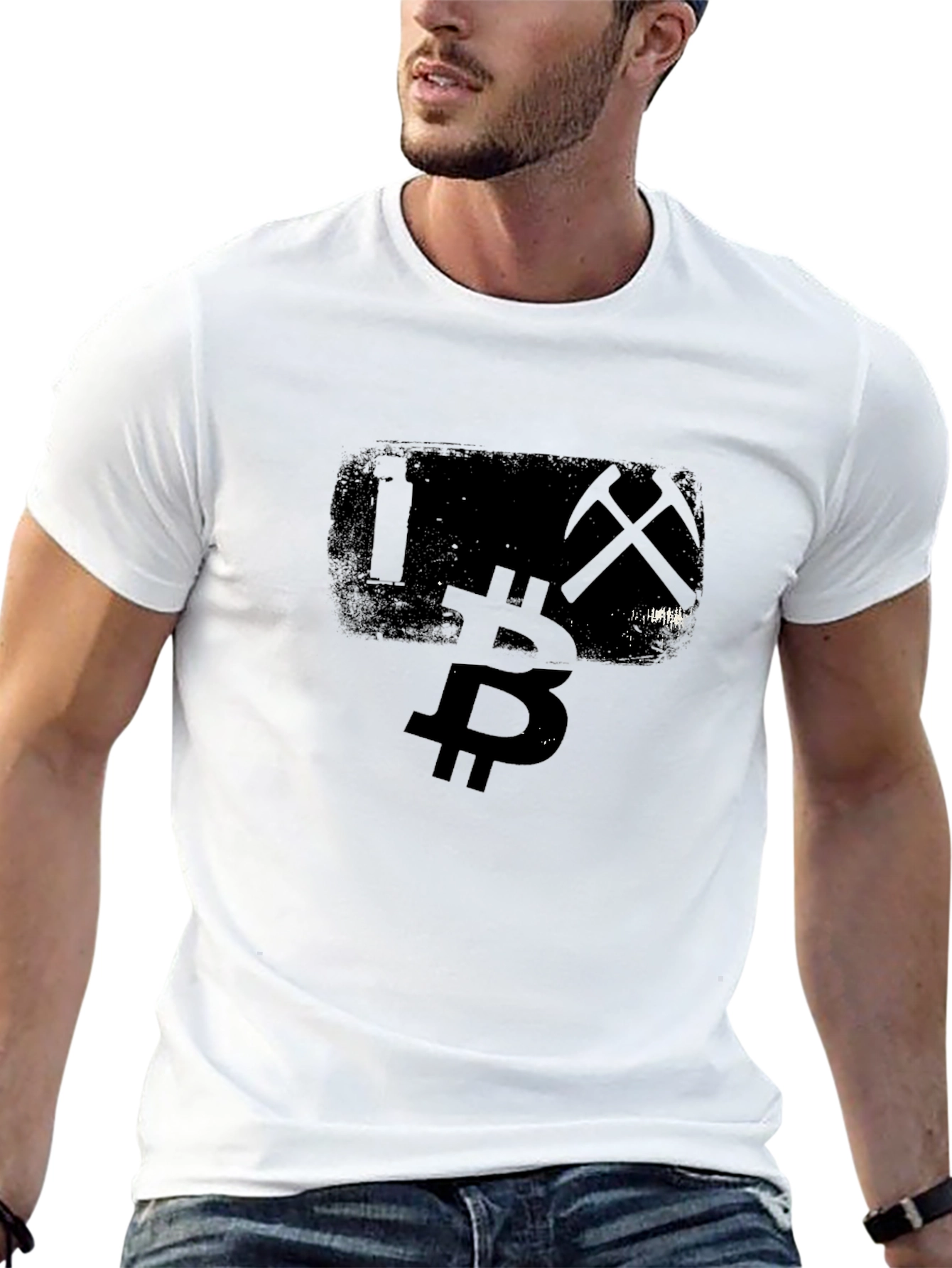 Bitcoin Miner Black Graphic Tee