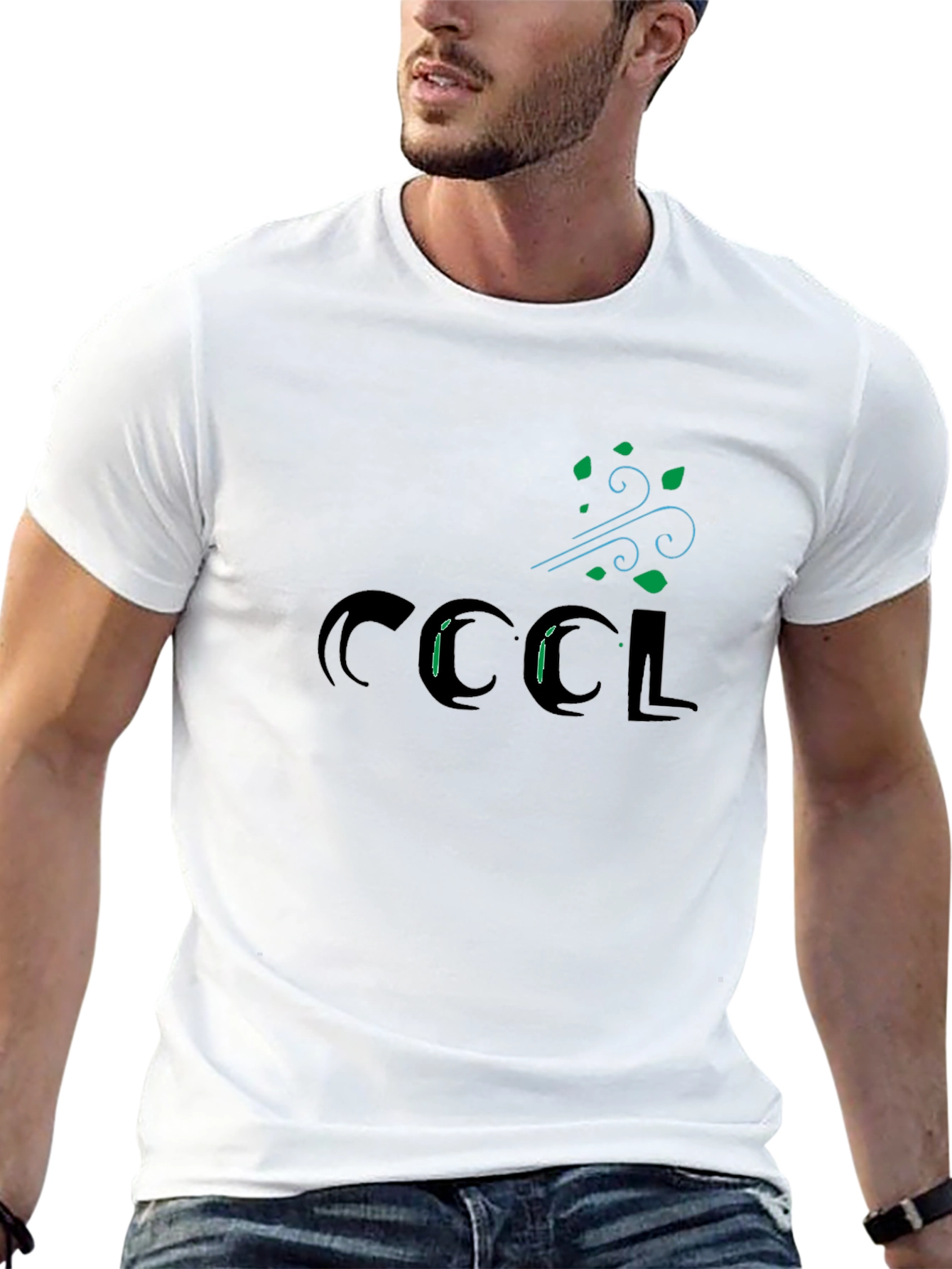Cool Breeze Graphic Tee - Black Cotton T-Shirt