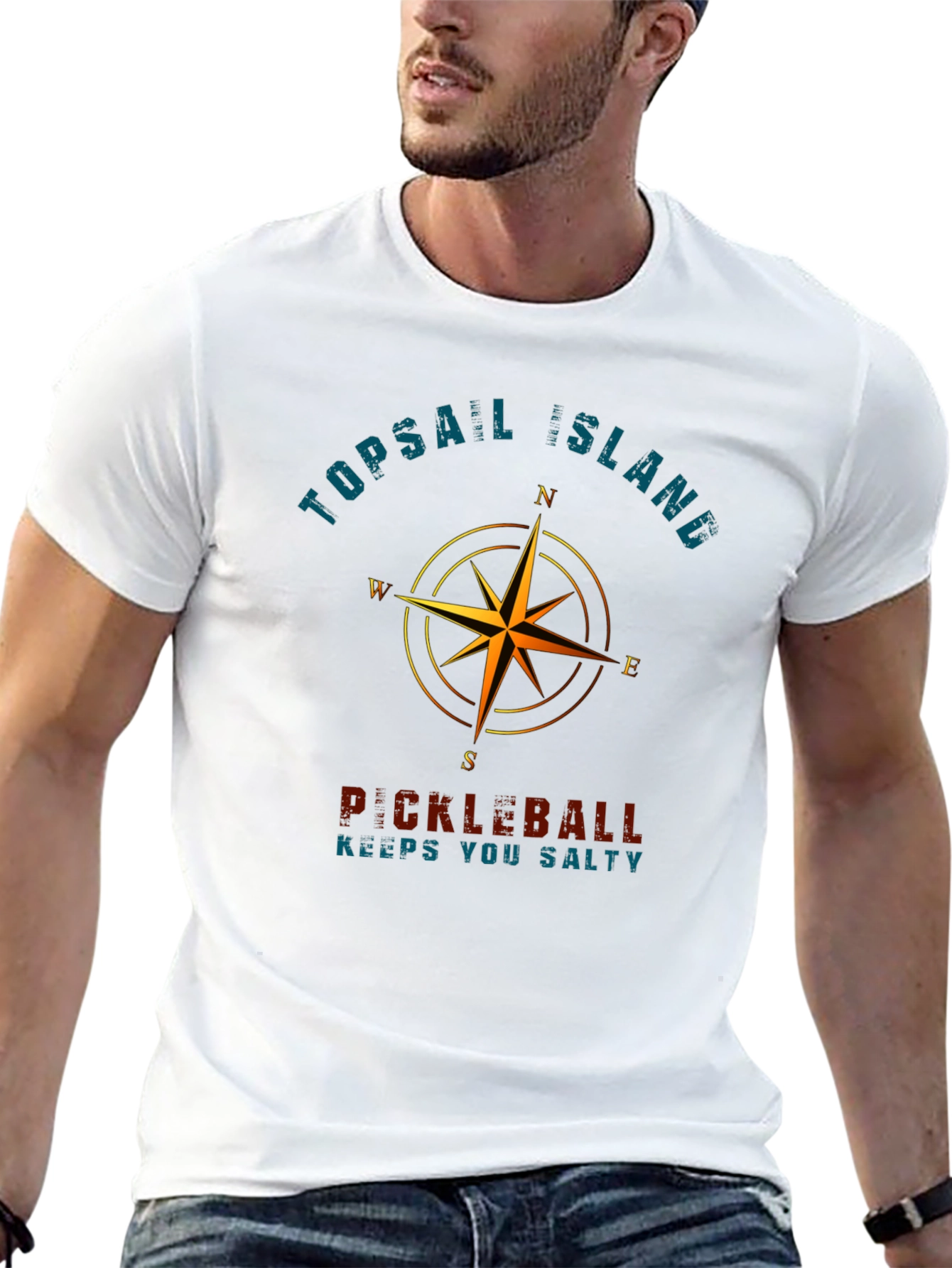 Topsail Island Pickleball Graphic T-Shirt
