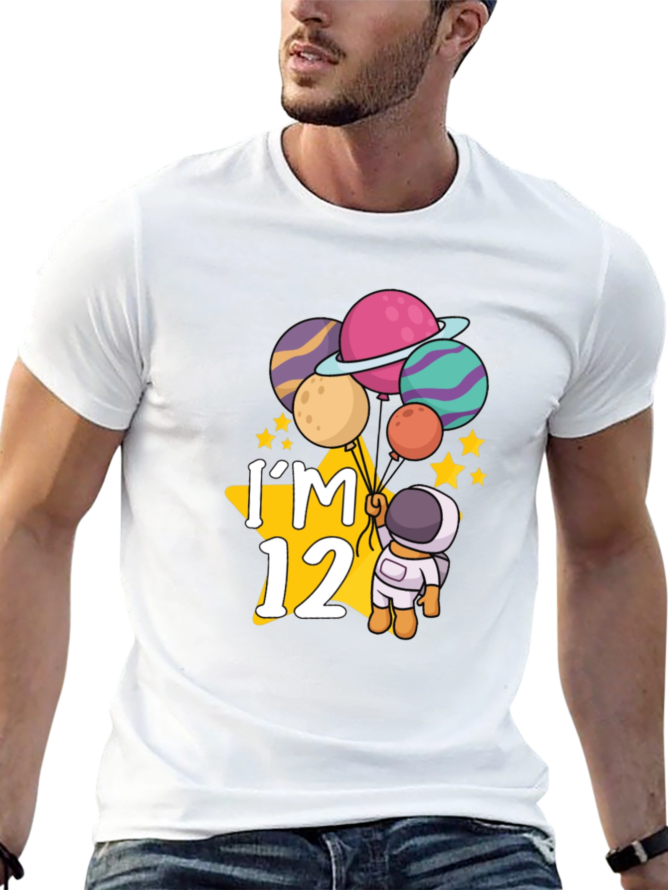 Im 12 Astronaut Planets Birthday T-Shirt