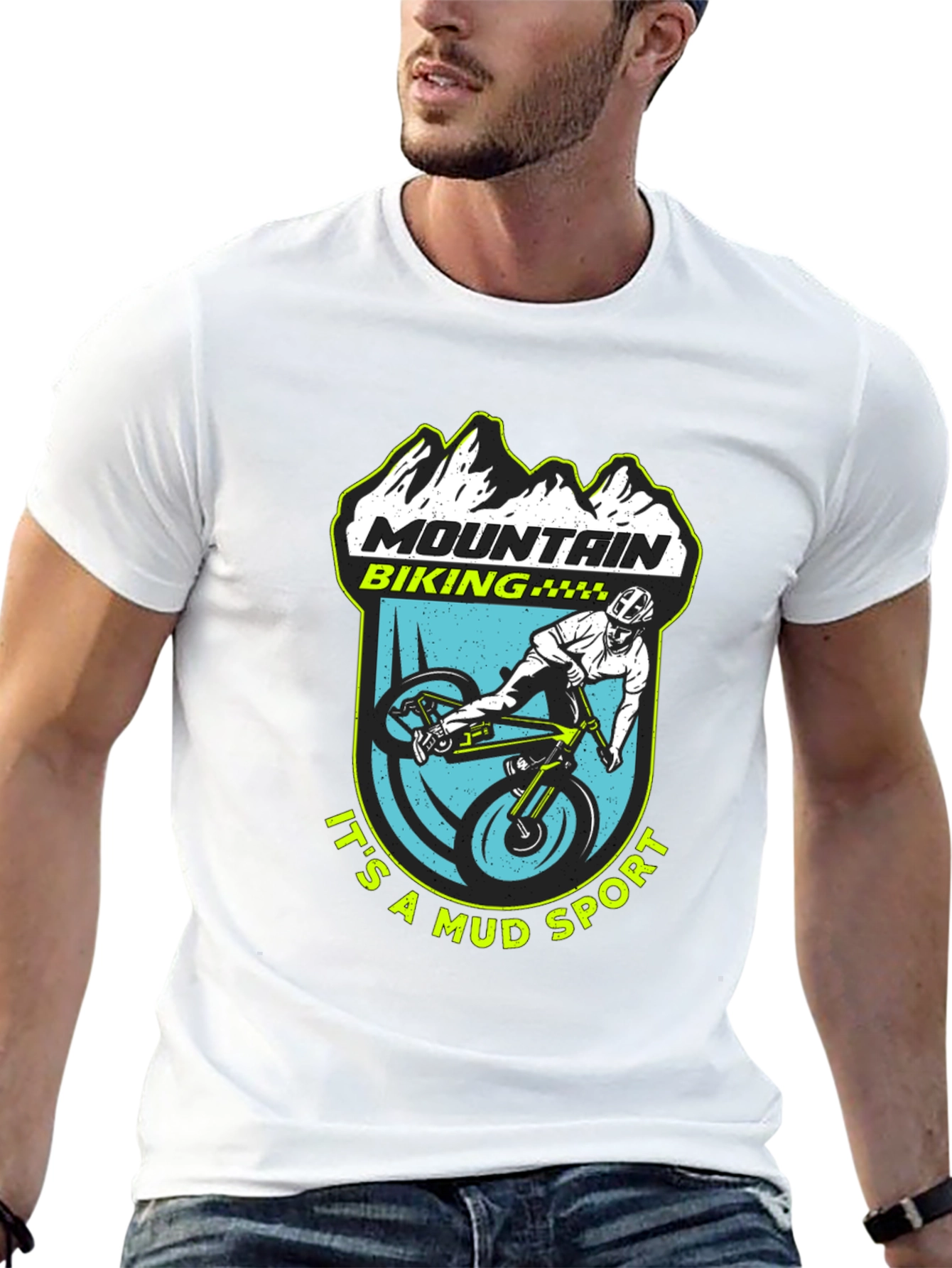 Mountain Biking Mud Sport T-Shirt