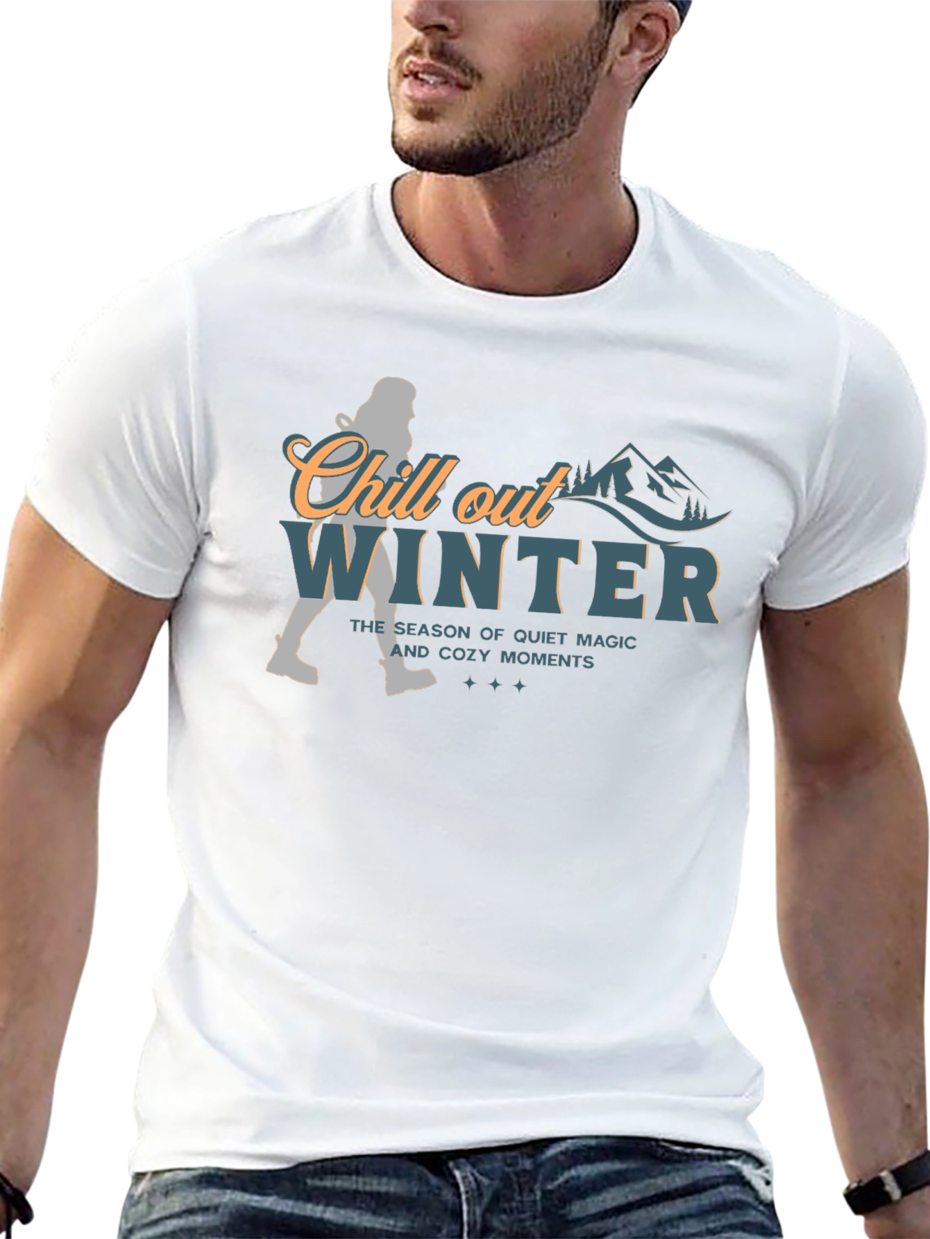 Chill Out Winter Graphic T-Shirt - Cozy Season Tee