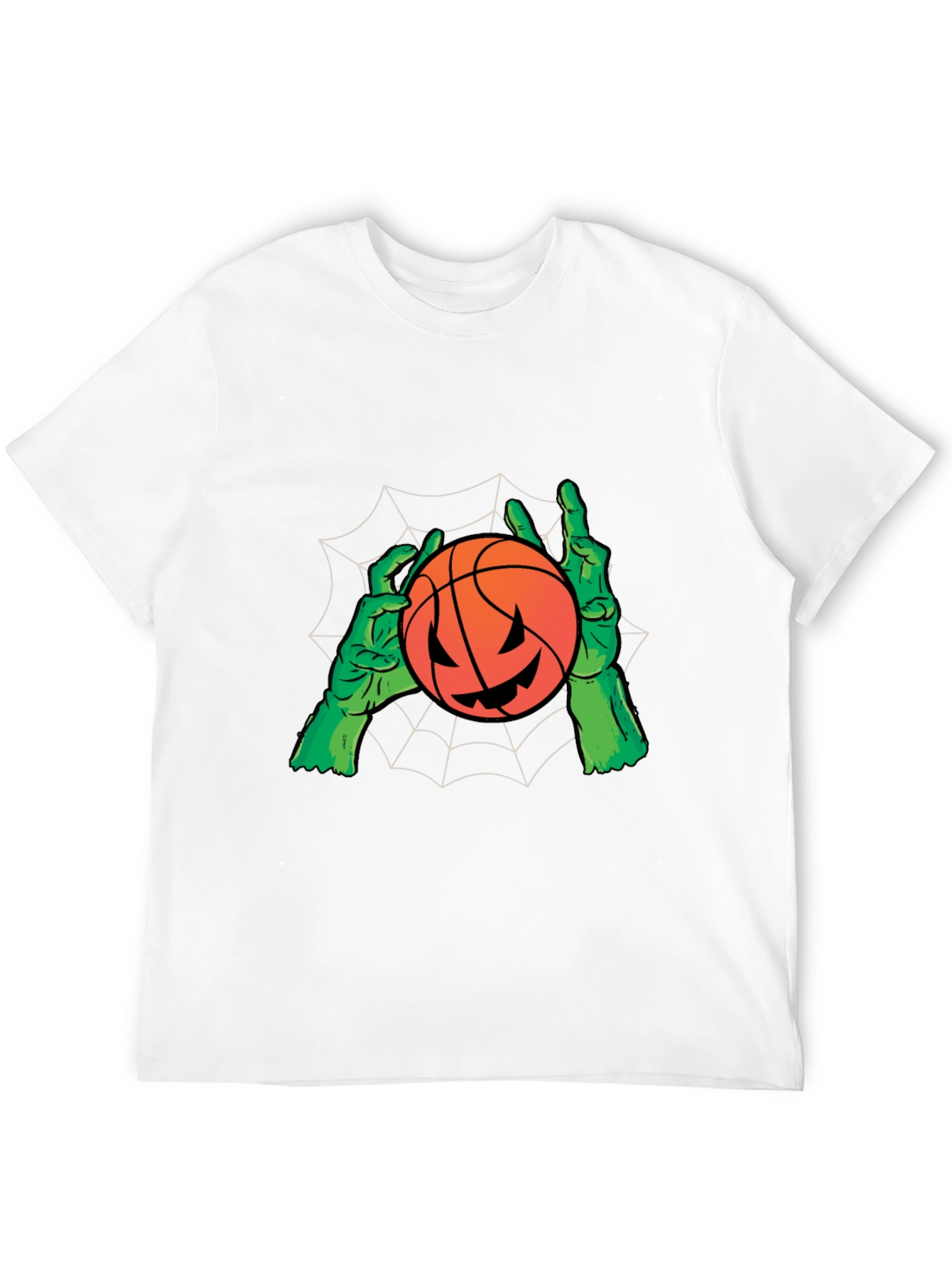 Halloween Pumpkin Basketball Graphic Tee