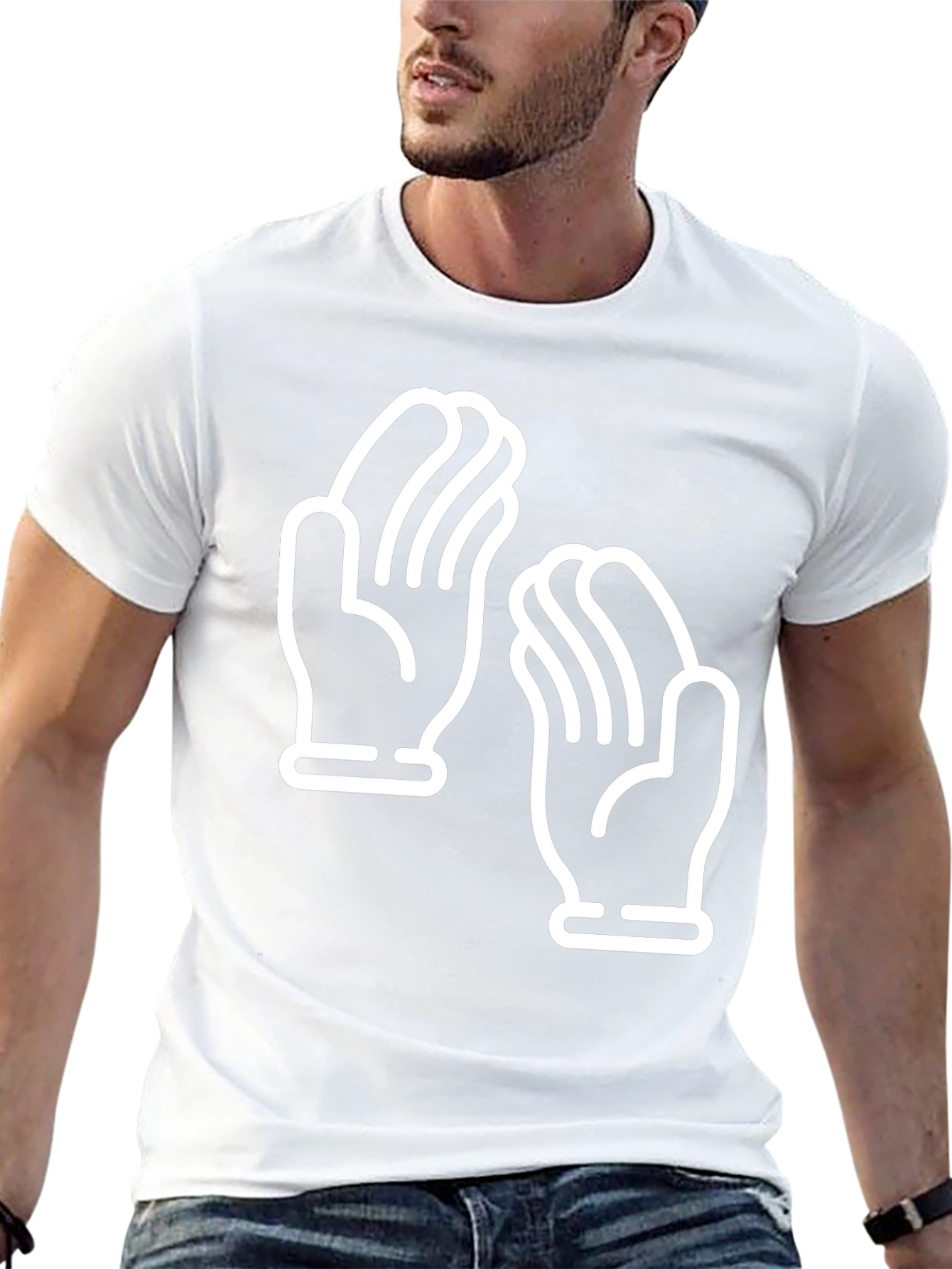 Clapping Hands Graphic Tee - Unisex Black T-Shirt