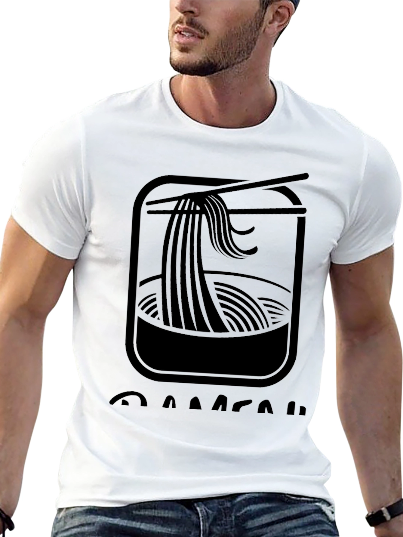 Ramen Bowl Graphic Tee - Unisex Black T-Shirt
