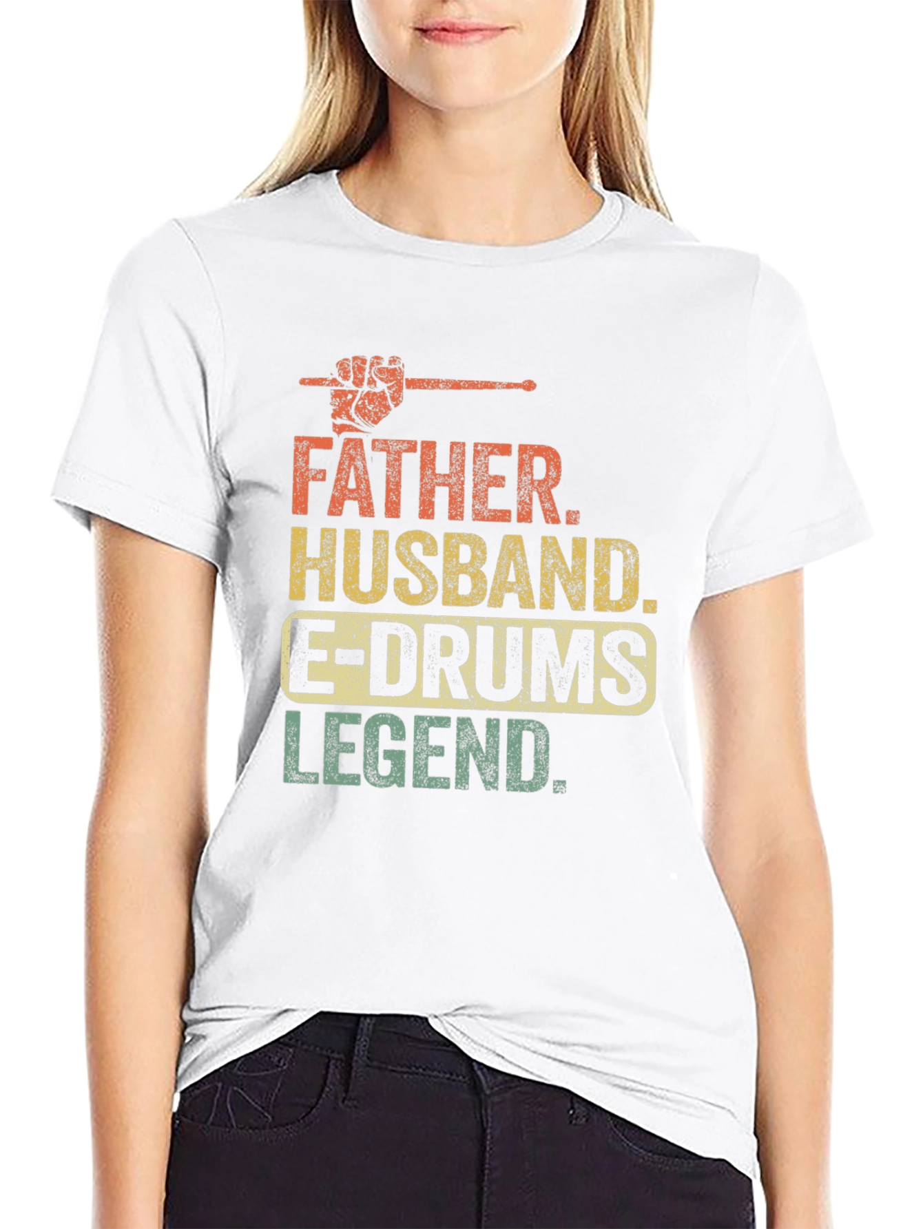 Father Husband E-Drums Legend T-Shirt
