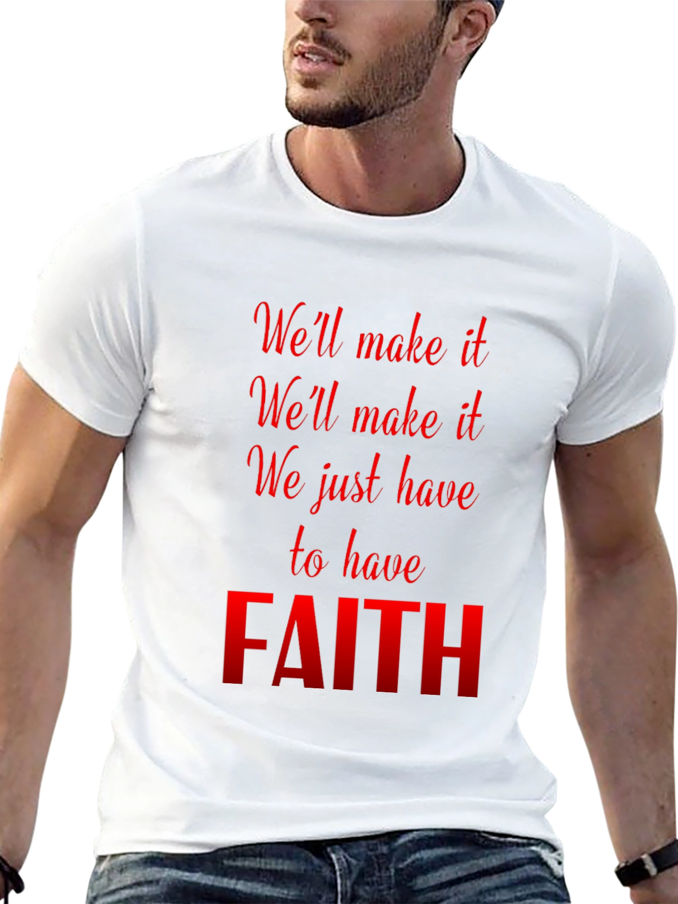 Faith Graphic T-Shirt - Inspirational Black Tee