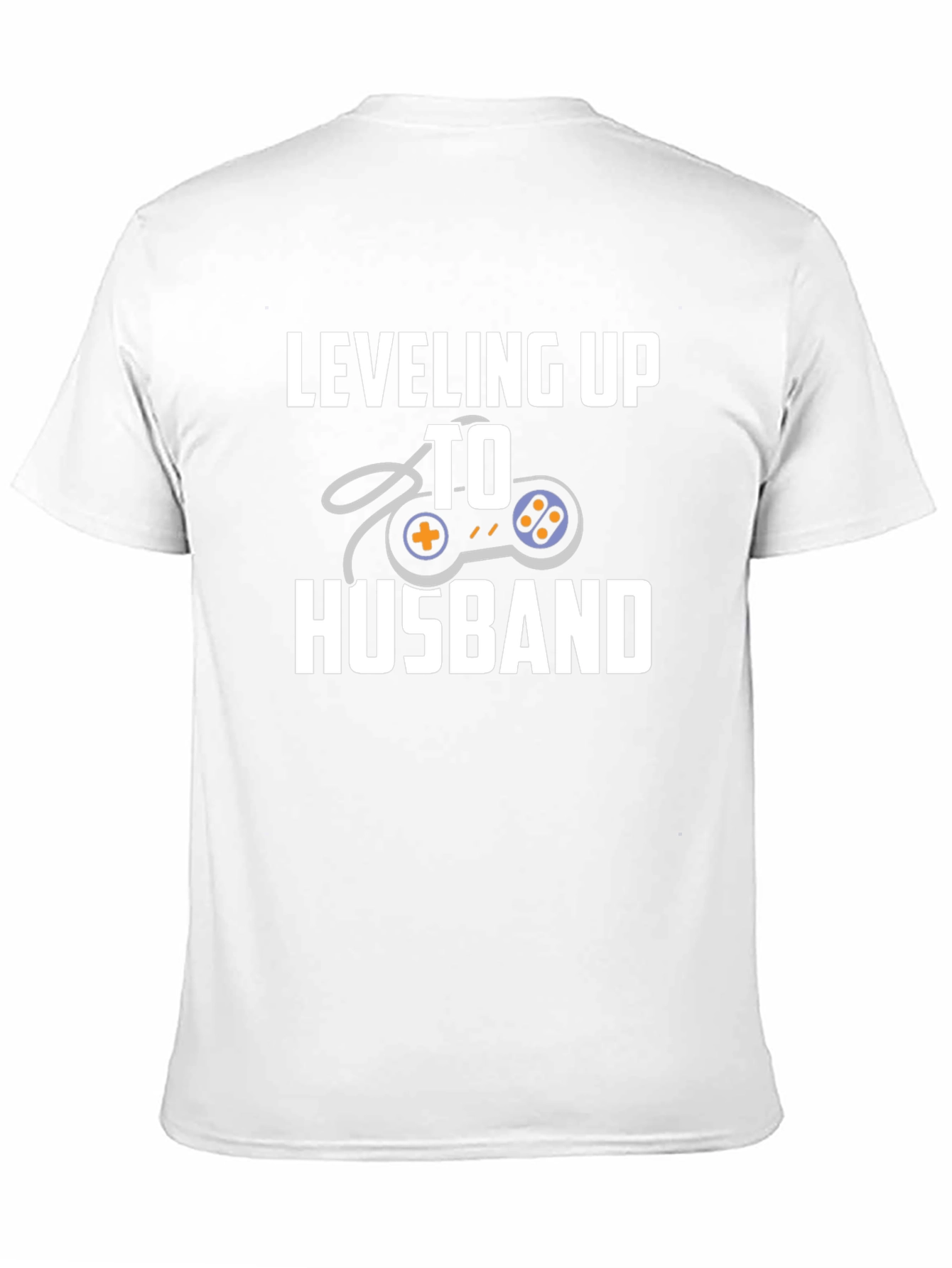 Leveling Up To Husband Gamer T-Shirt - Black
