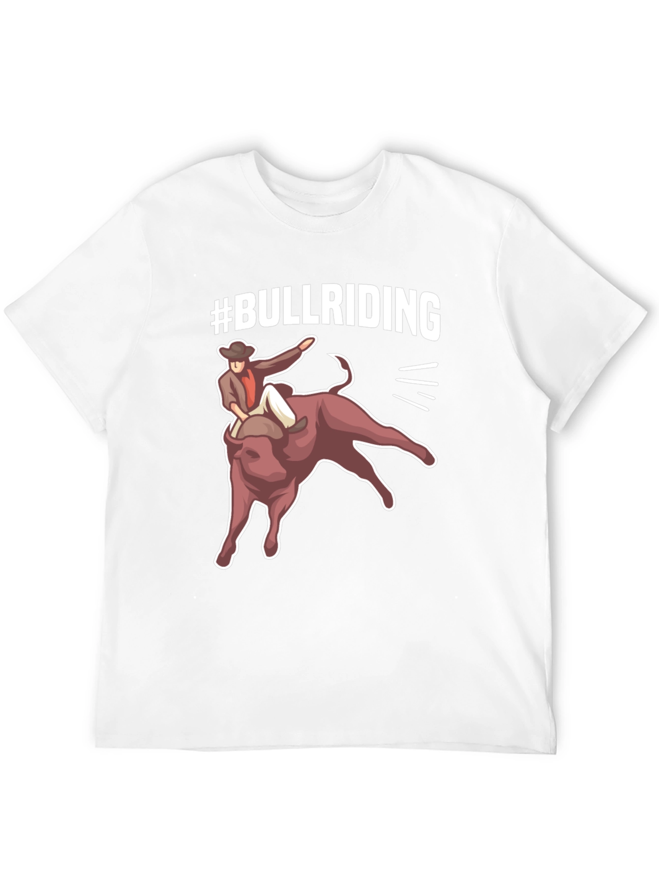 Bull Riding Graphic Tee - Cowboy Rodeo Shirt