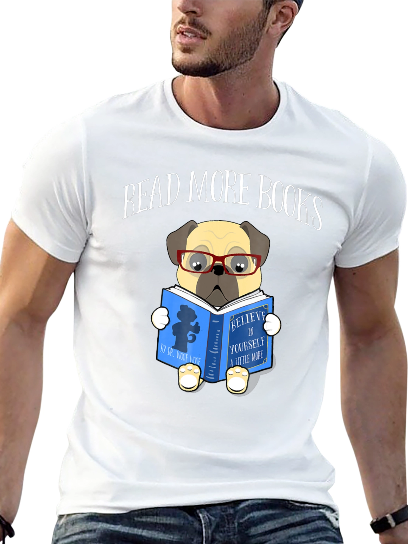 Read More Books Pug Graphic Tee