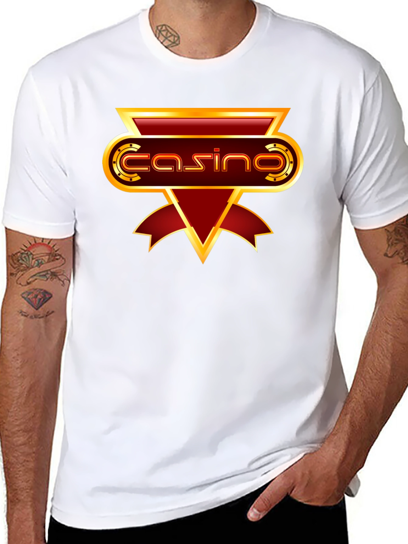 Casino Graphic T-Shirt - Black