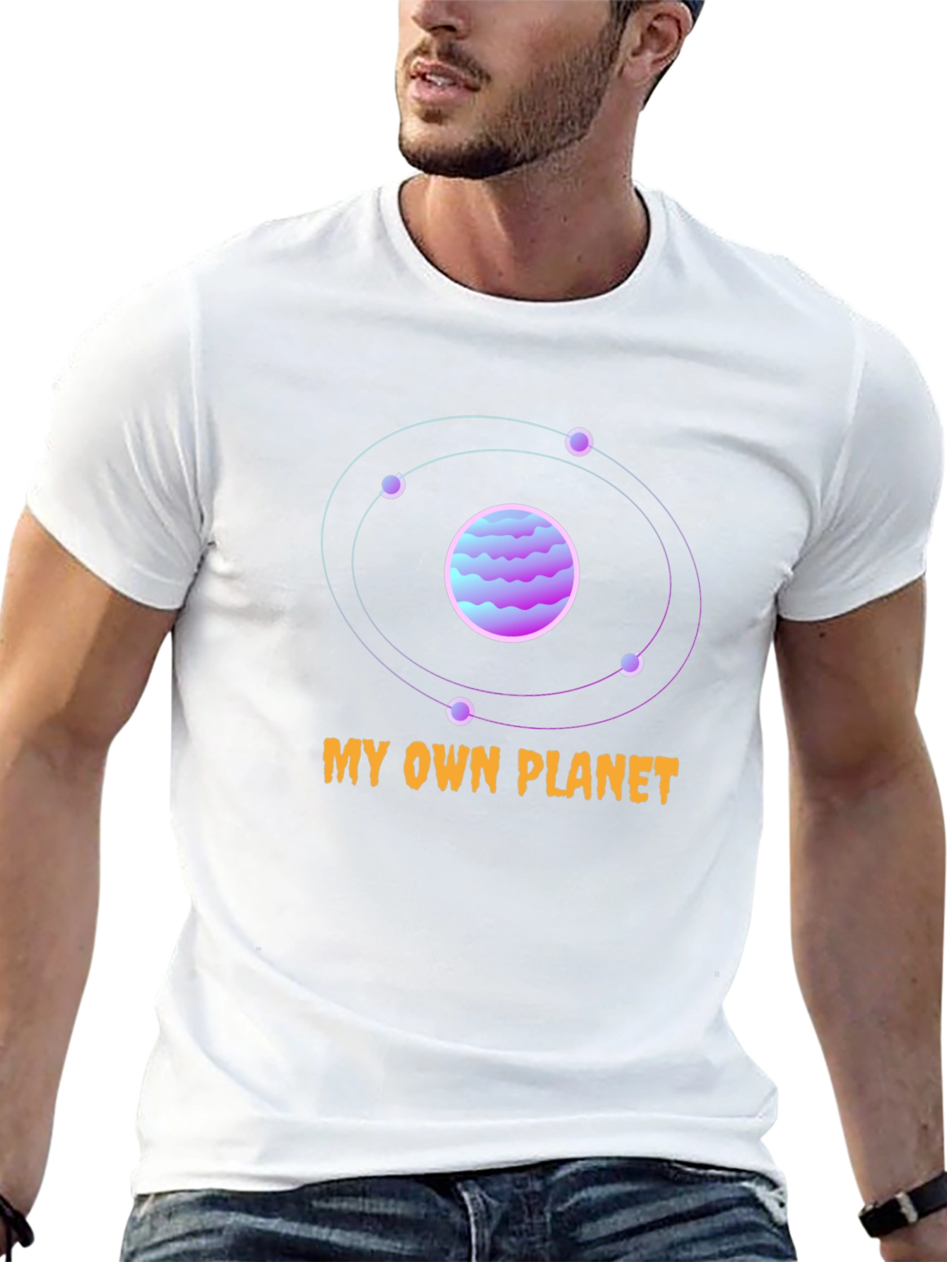 My Own Planet Black Graphic T-Shirt