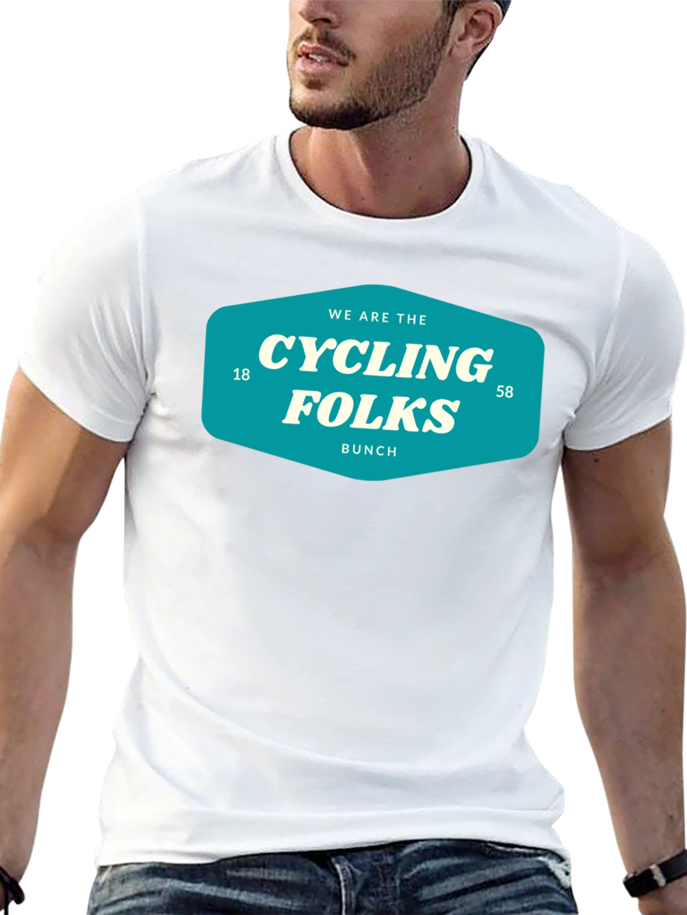 Cycling Folks T-Shirt - Retro Bike Bunch Tee