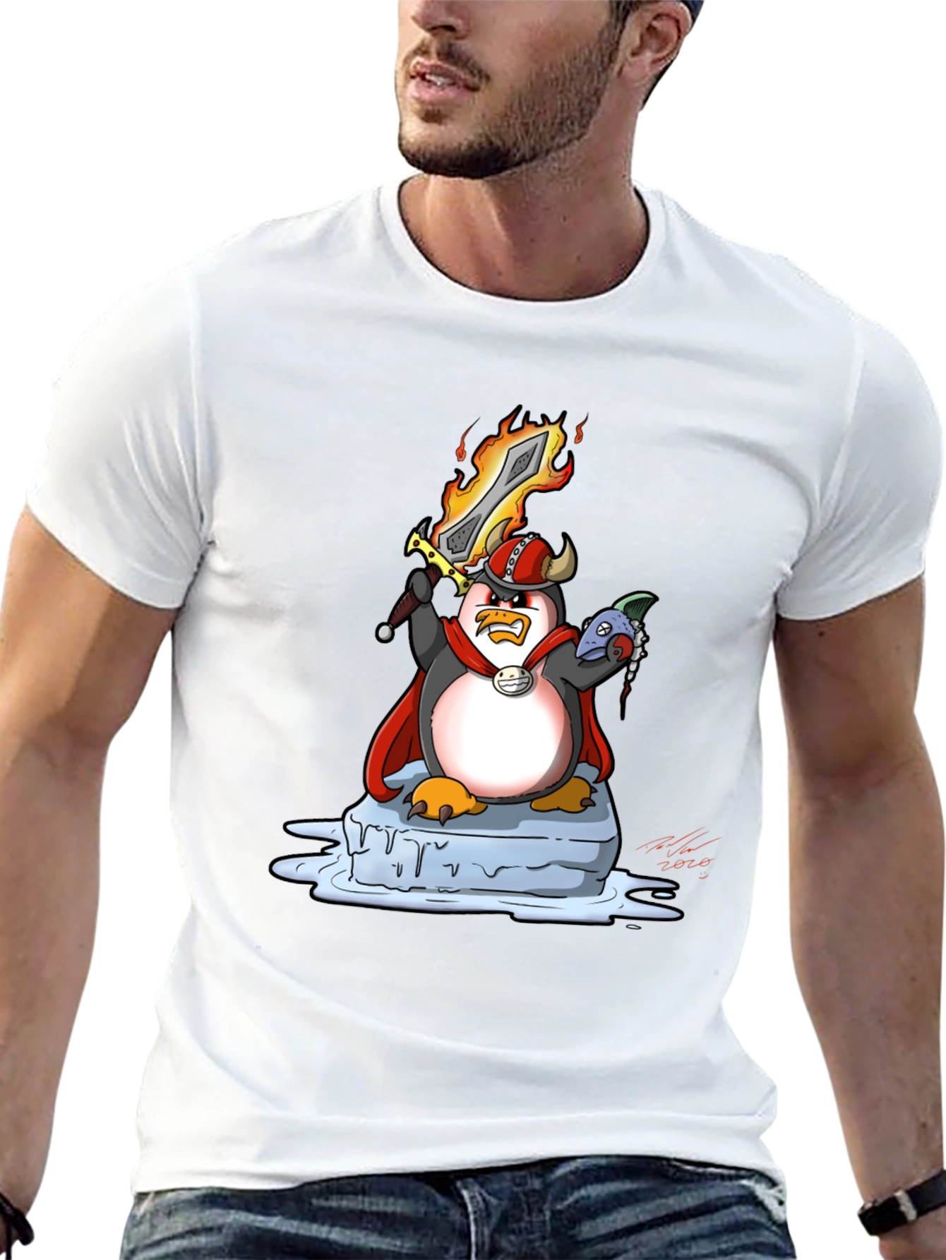 Viking Penguin Graphic Tee - Black T-Shirt