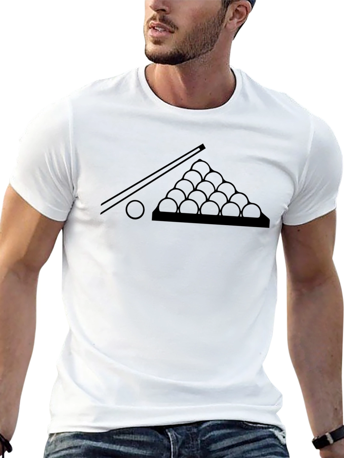 Cool Billiards T-Shirt - Black Graphic Tee