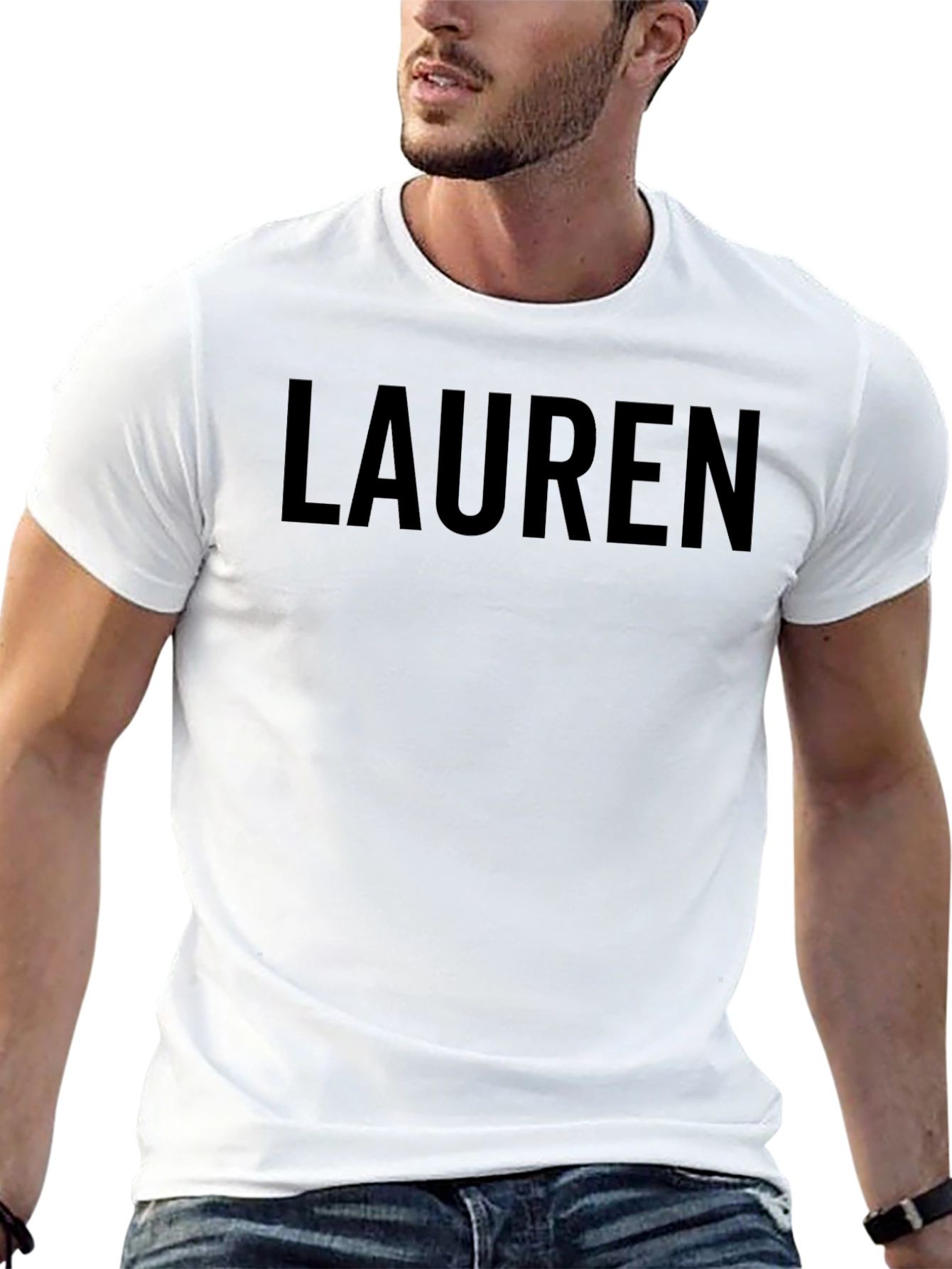 Personalized Lauren Black T-Shirt