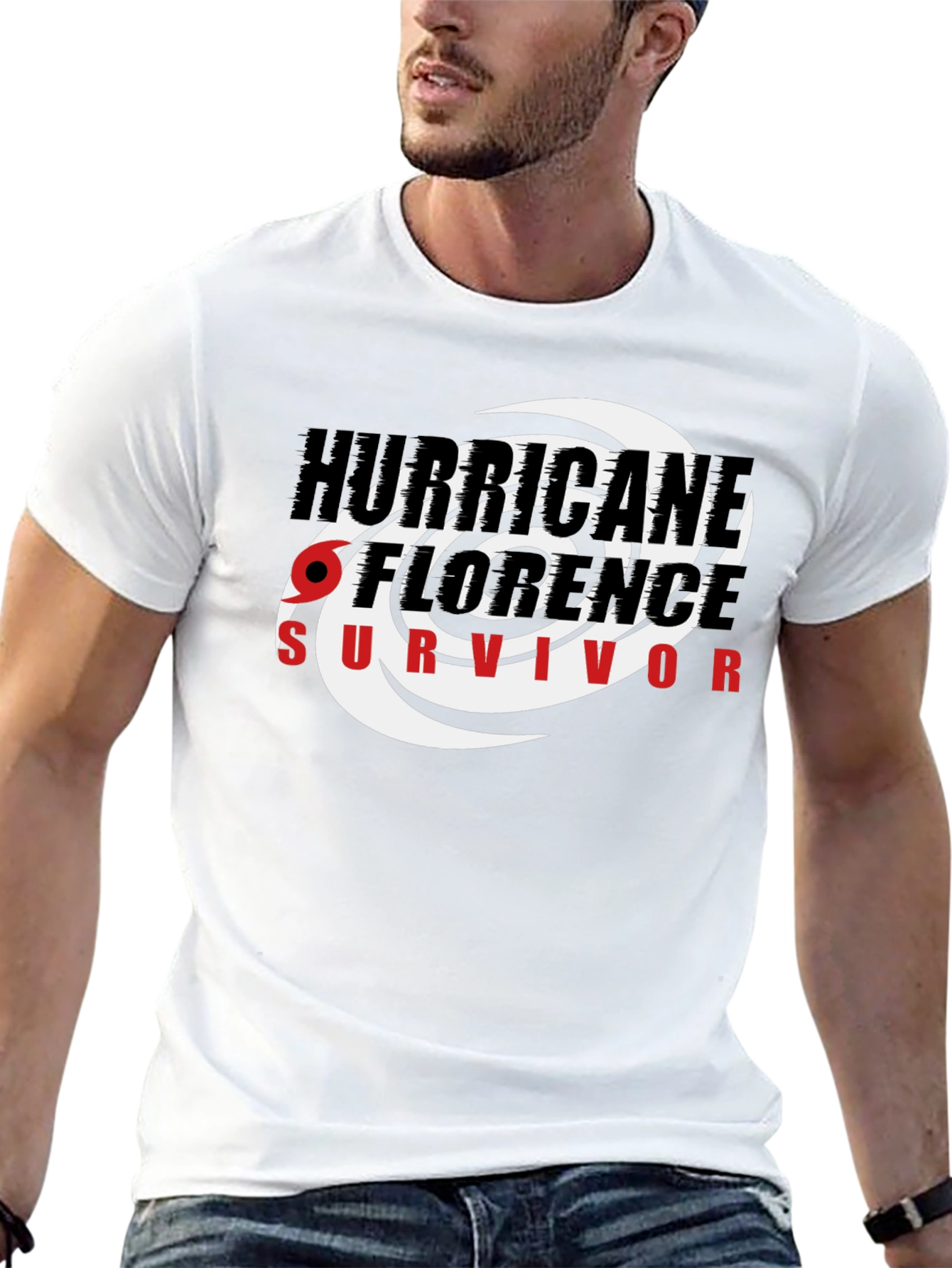 Hurricane Florence Survivor Black T-Shirt