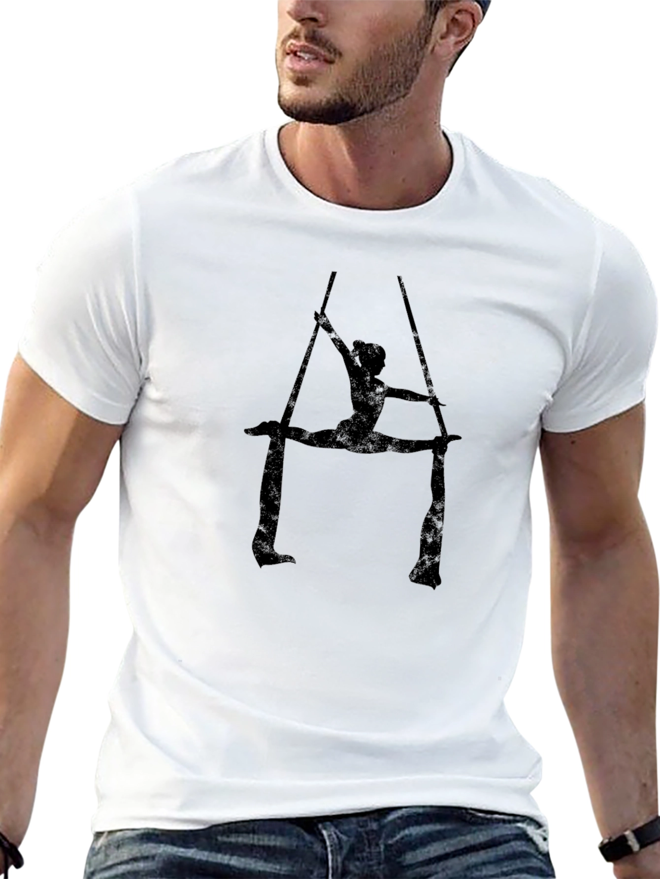Aerial Silks Performer Black T-Shirt