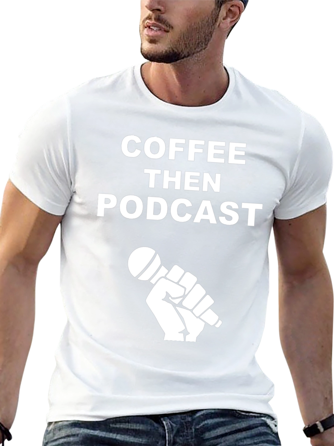 Coffee Then Podcast Graphic T-Shirt