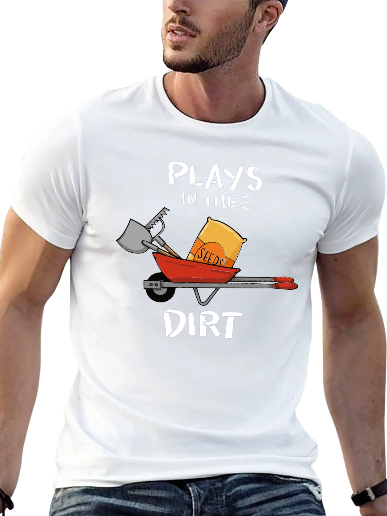 Plays in the Dirt T-Shirt Garden Humor