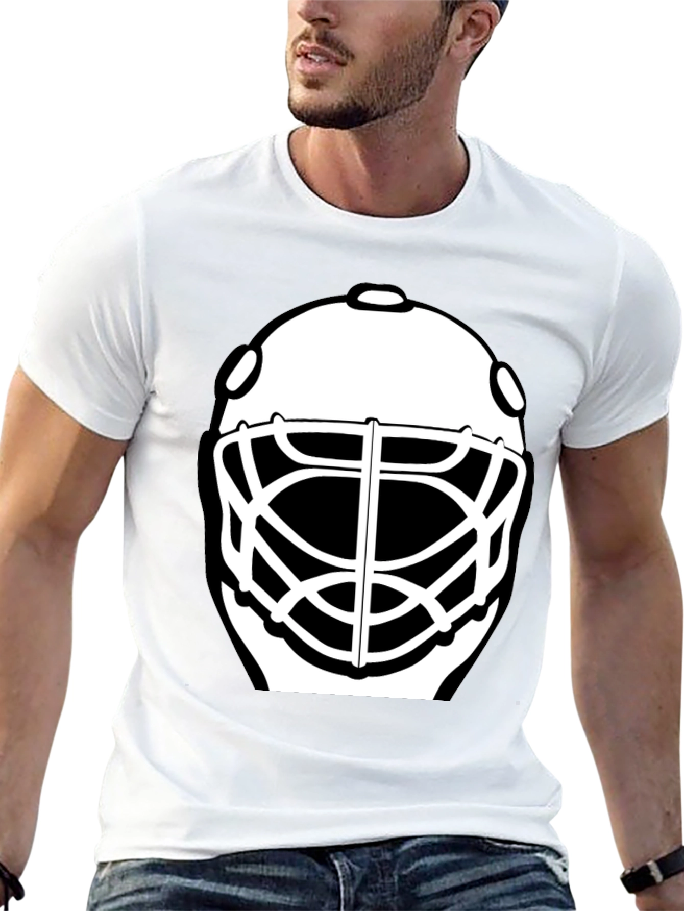 Hockey Goalie Mask Graphic T-Shirt