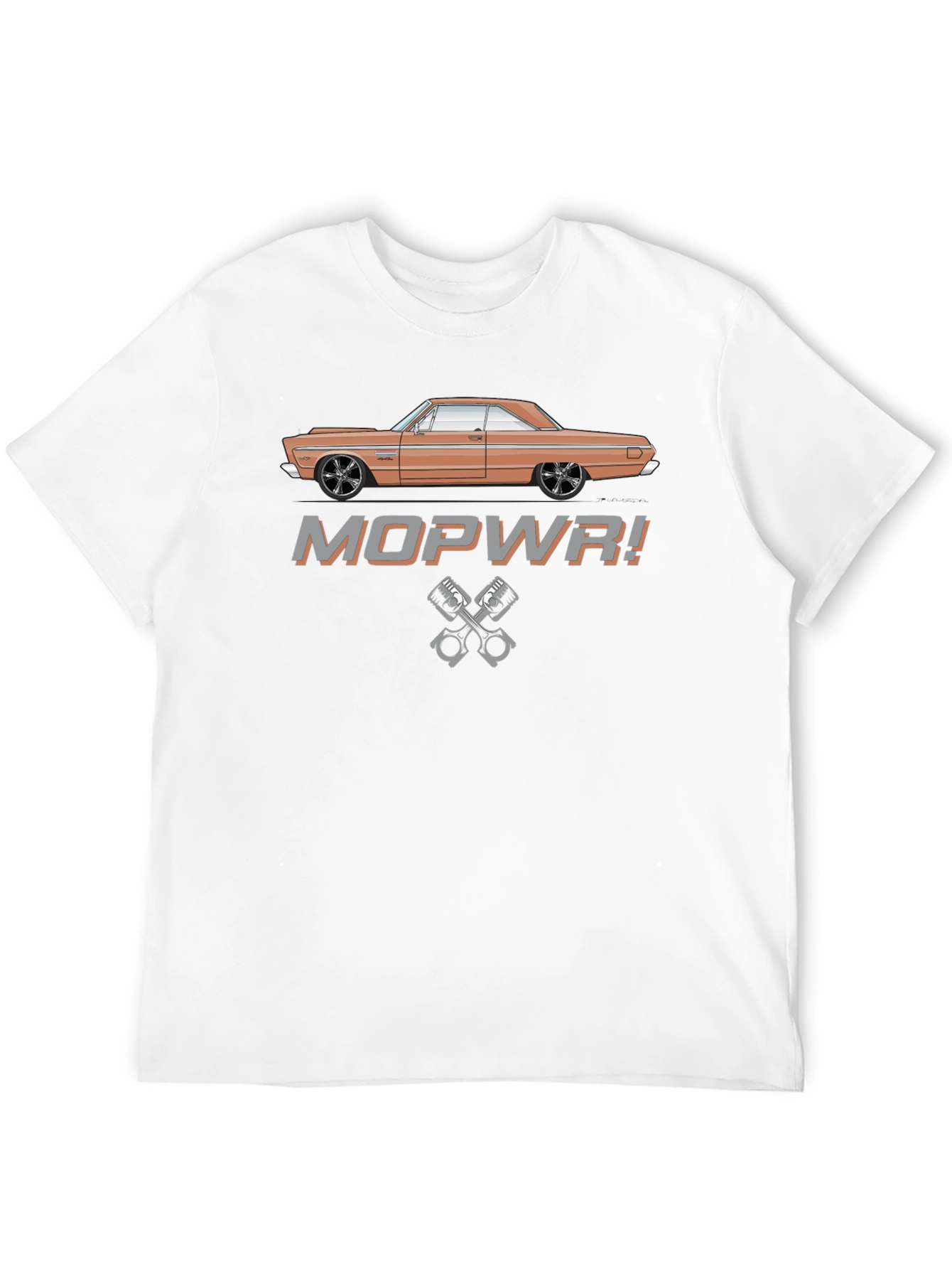 MOPWR! Muscle Car Graphic T-Shirt