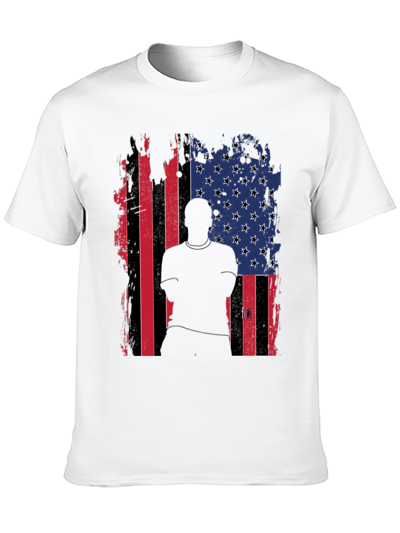 American Flag Silhouette Graphic Tee