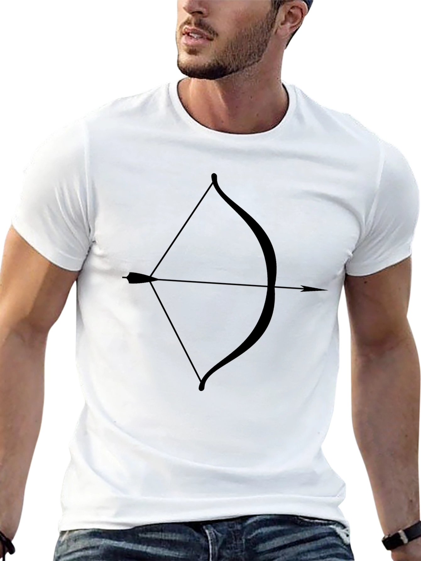 Archer Tee: Black Bow & Arrow Graphic T-Shirt