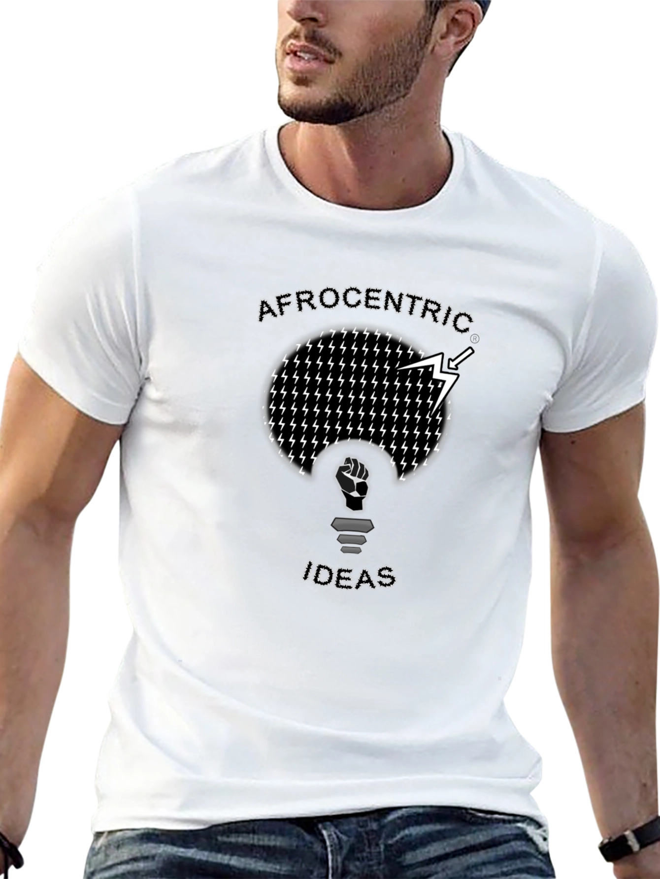 Afrocentric Ideas T-Shirt - Black Graphic Tee