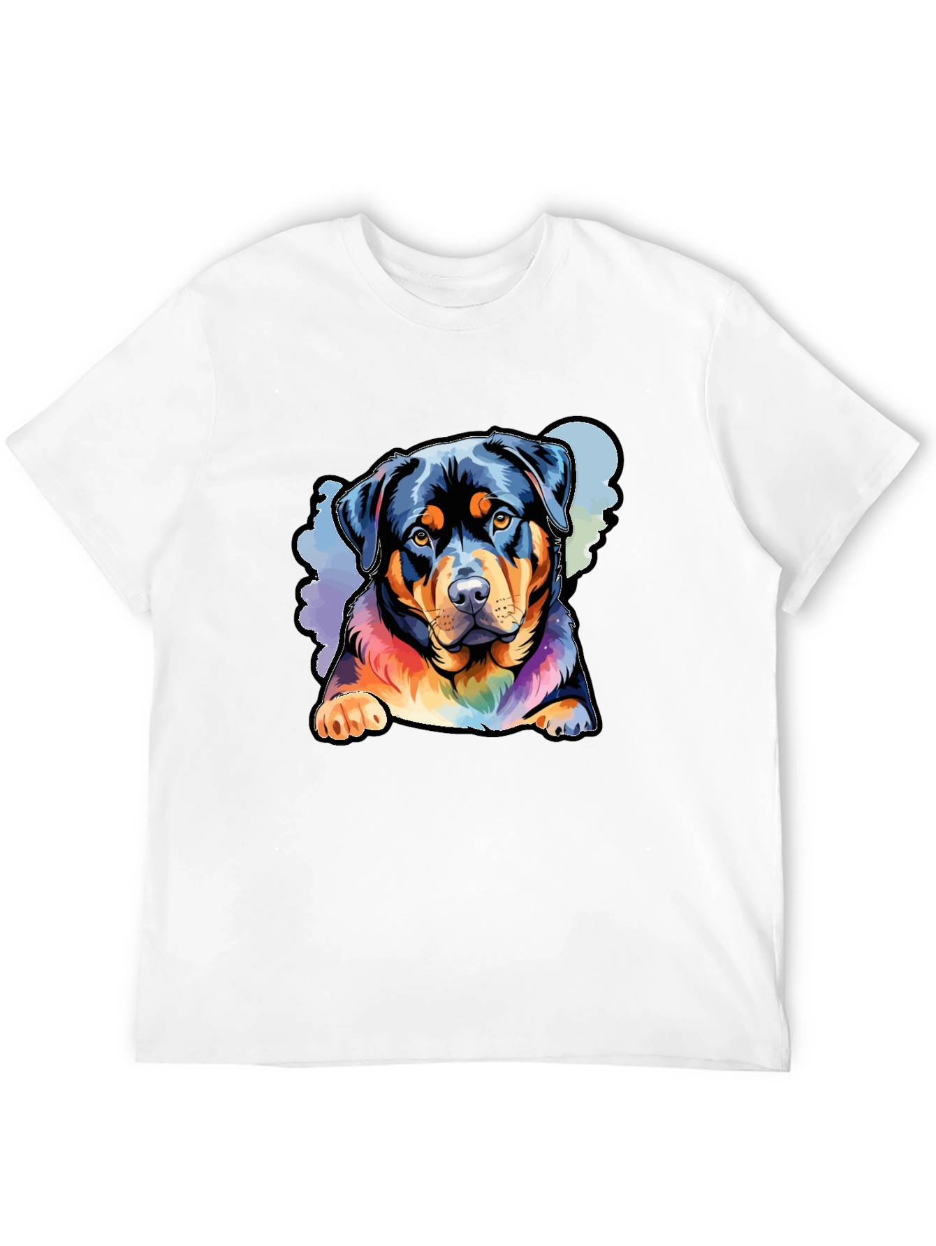 Rottweiler Rainbow Graphic Tee