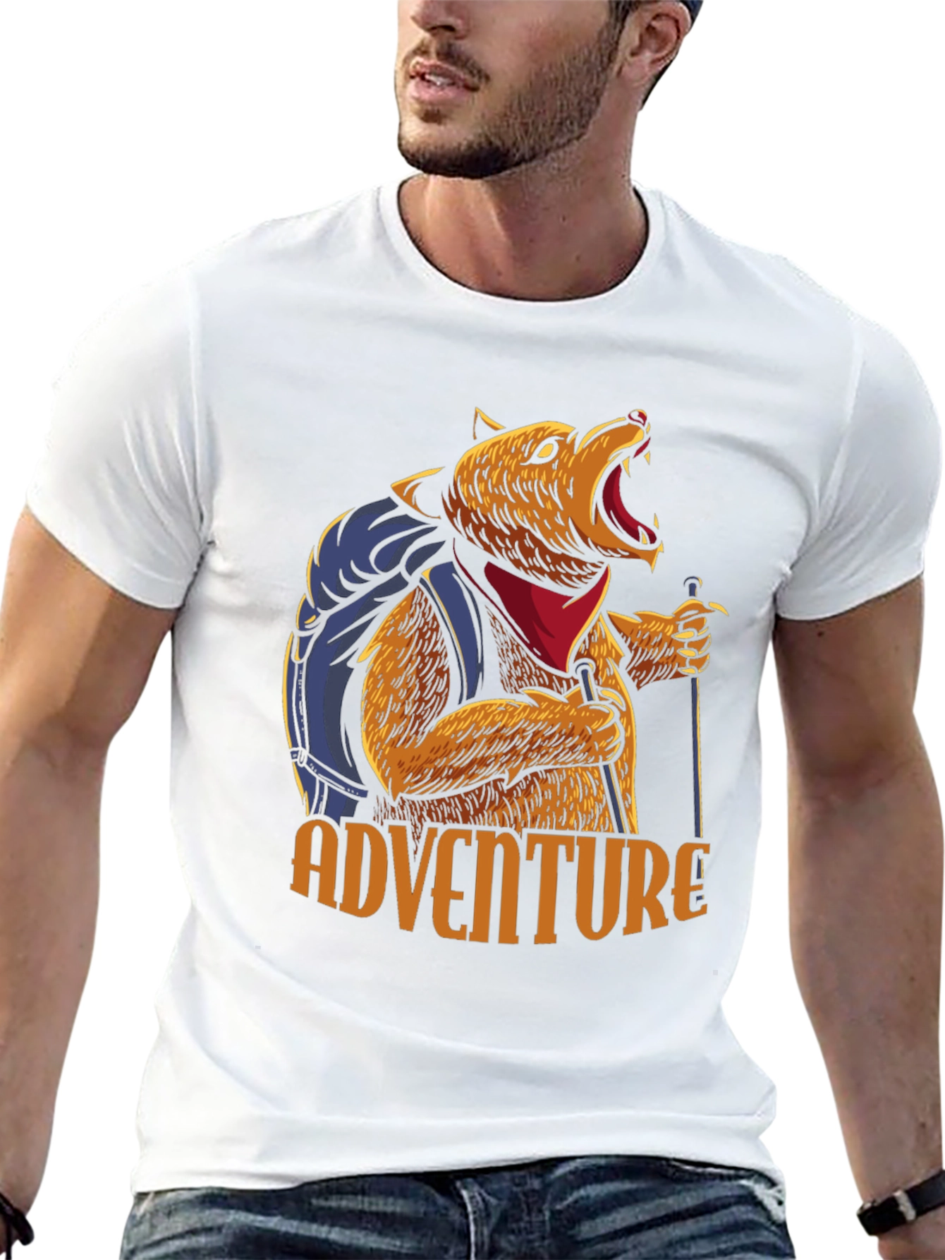 Adventure Bear T-Shirt - Hiking Graphic Tee
