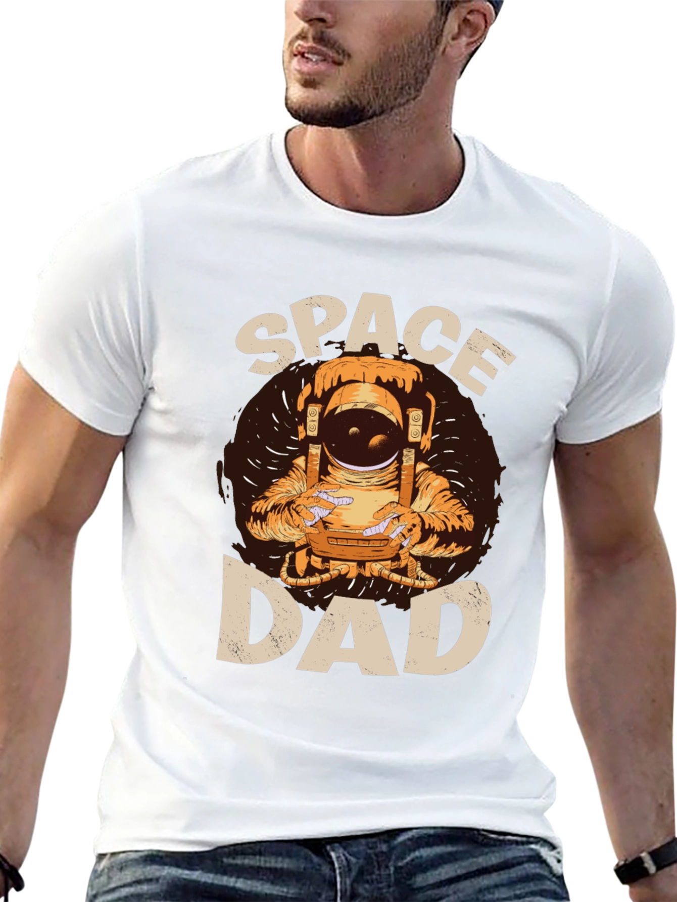 Space Dad T-Shirt - Astronaut Graphic Tee