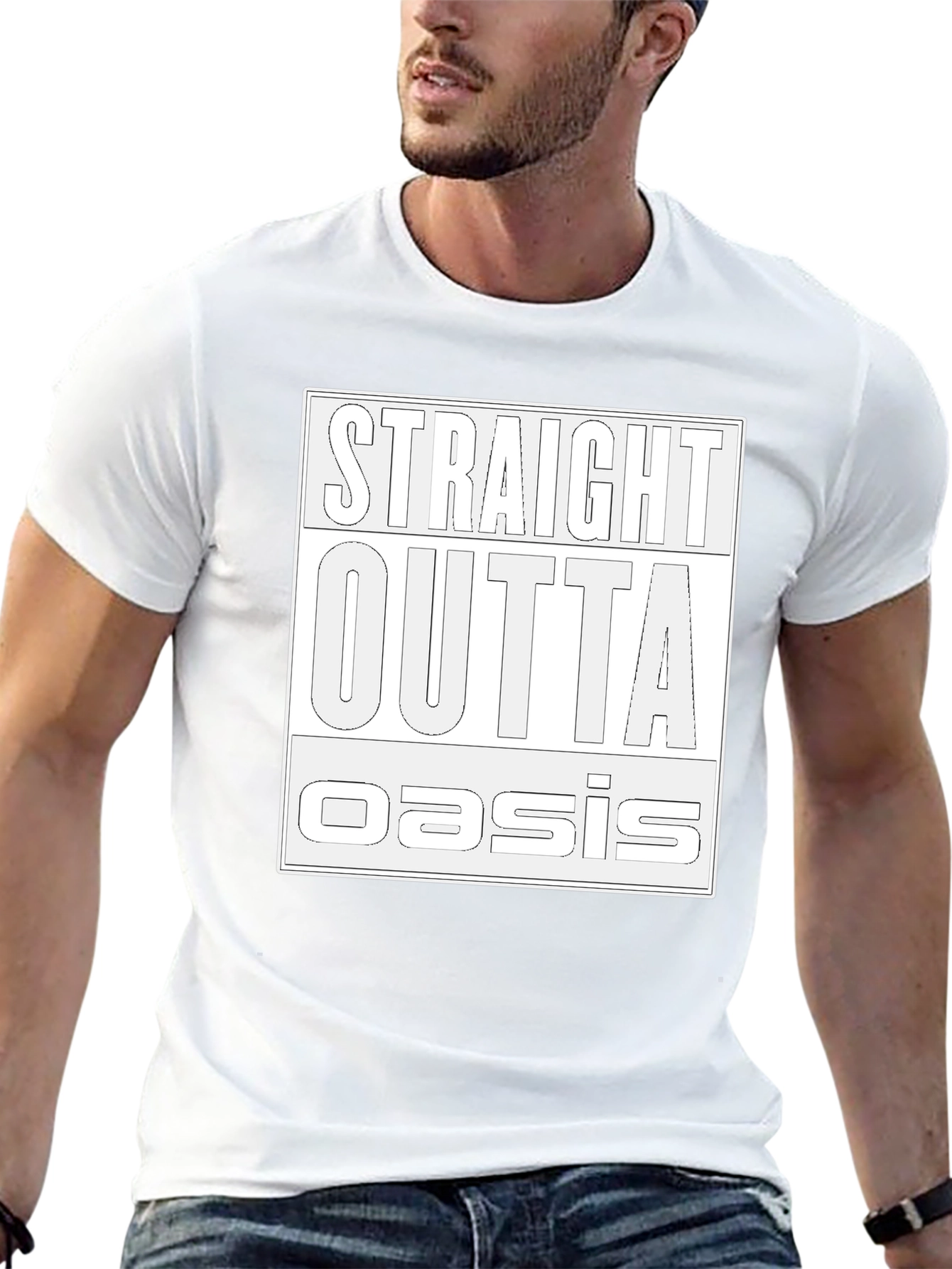 Straight Outta Oasis T-Shirt - Black