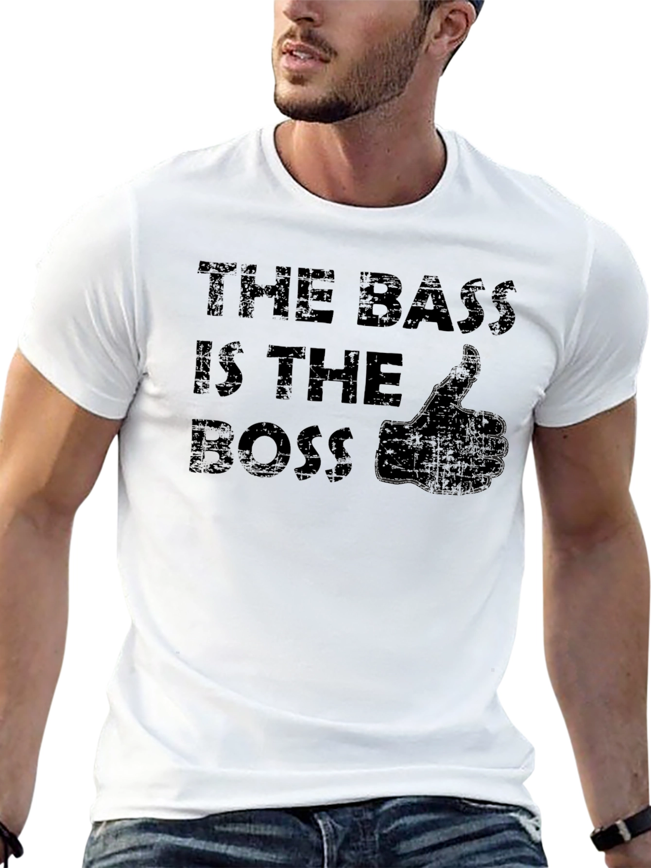 The Bass is the Boss Black T-Shirt