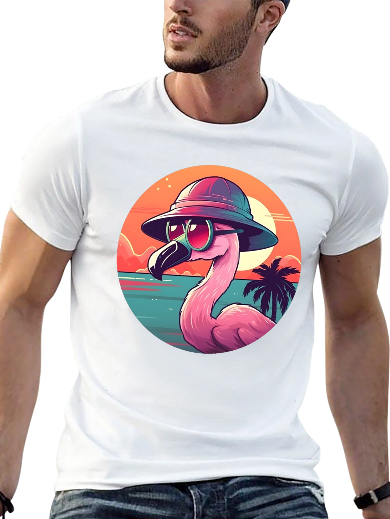 Cool Flamingo Graphic Tee