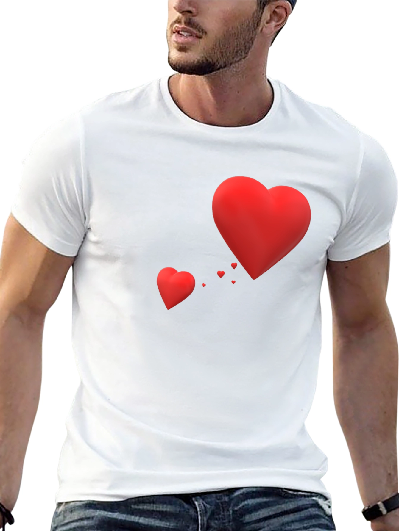 Heart Graphic T-Shirt - Valentines Day