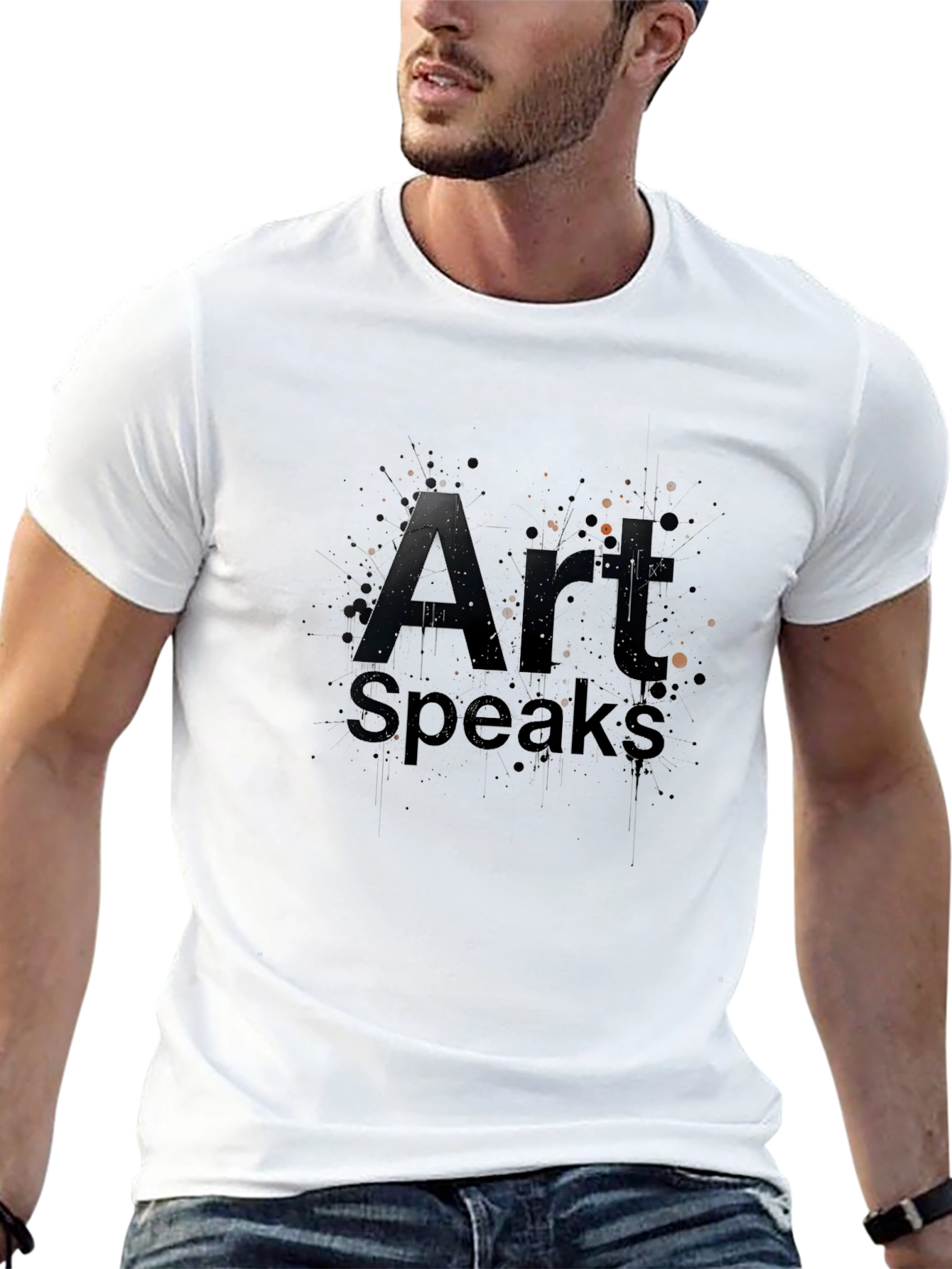 Art Speaks Graphic Tee - Premium Black T-Shirt